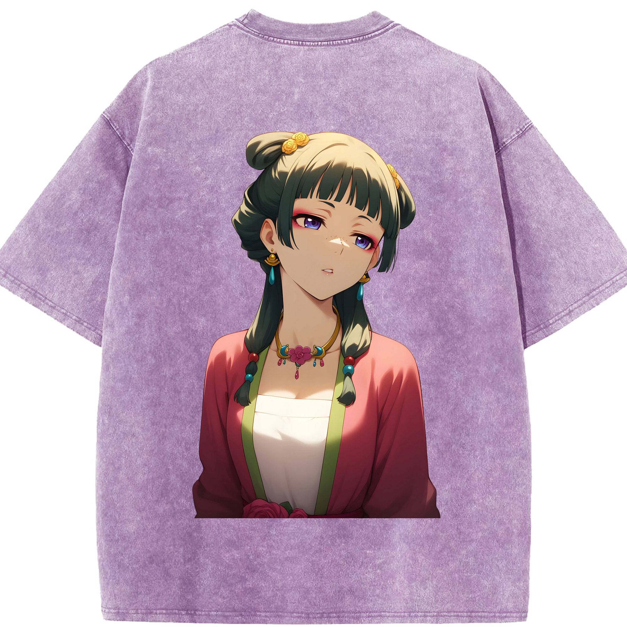（画像用） 薬屋のひとりごと The Apothecary Diaries 綿100% ヴィンテージ風 半袖Tシャツ（背面プリント）