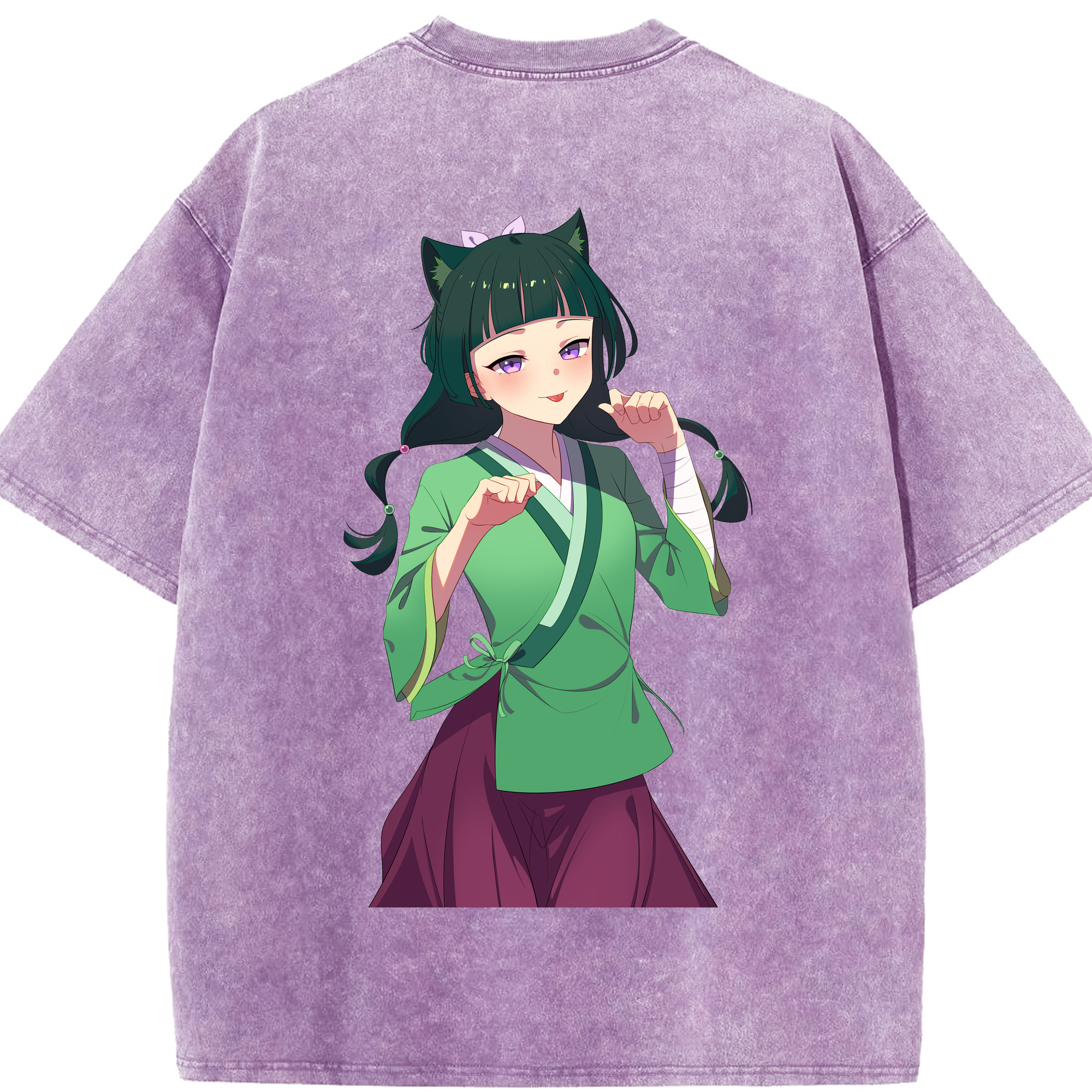 （画像用） 薬屋のひとりごと The Apothecary Diaries 綿100% ヴィンテージ風 半袖Tシャツ（背面プリント）