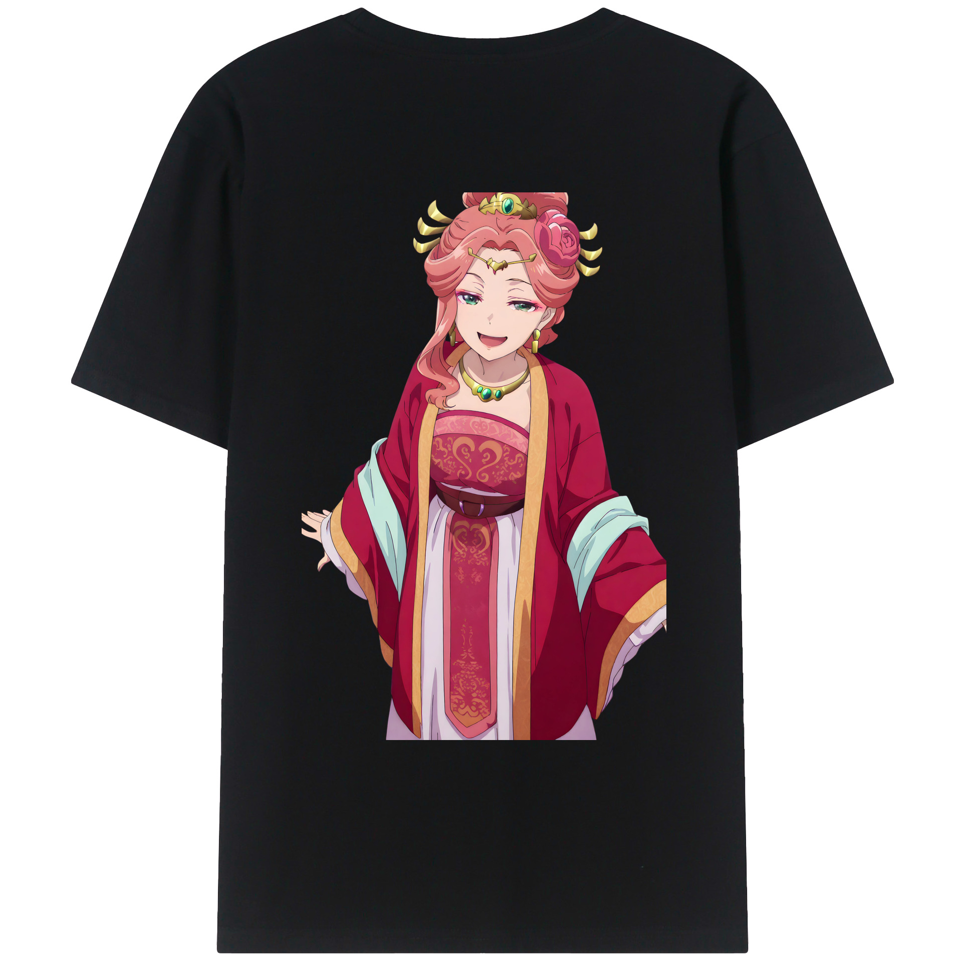 （画像用） 薬屋のひとりごと The Apothecary Diaries 綿100％ メンズ半袖Tシャツ（バックプリント） 通気性