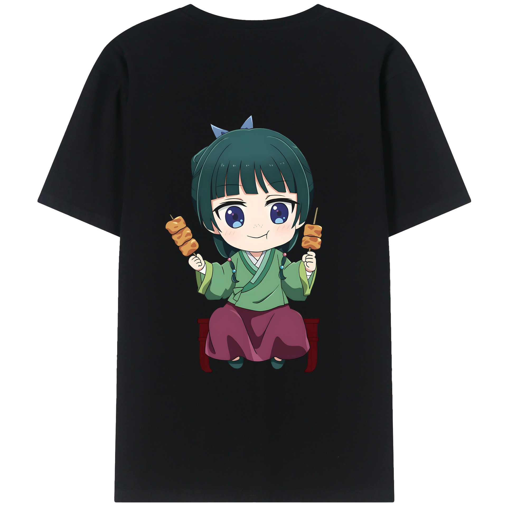 （画像用） 薬屋のひとりごと The Apothecary Diaries 綿100％ メンズ半袖Tシャツ（バックプリント） 通気性