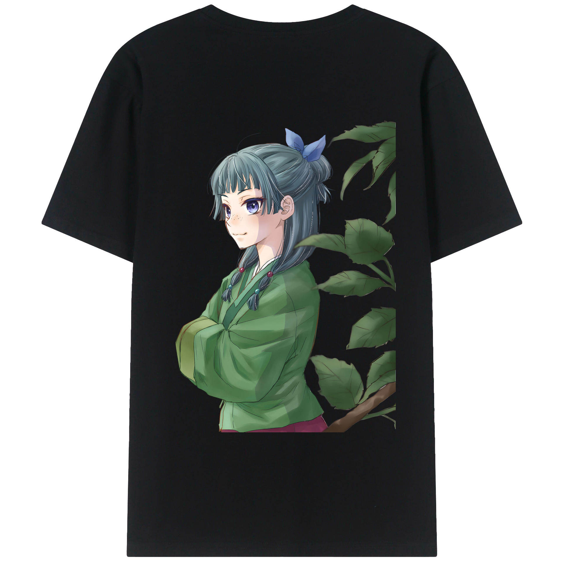 （画像用） 薬屋のひとりごと The Apothecary Diaries 綿100％ メンズ半袖Tシャツ（バックプリント） 通気性