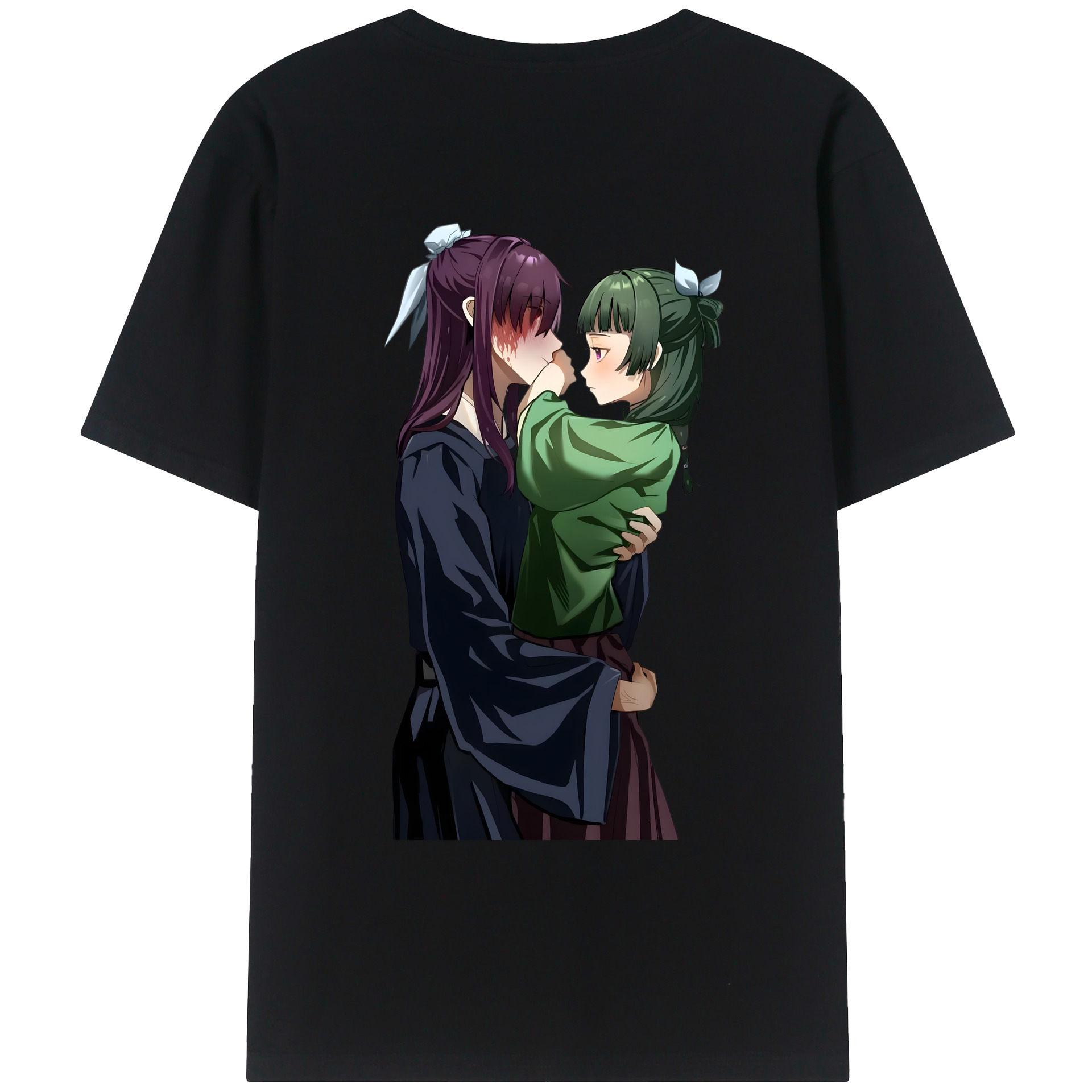 （画像用） 薬屋のひとりごと The Apothecary Diaries 綿100％ メンズ半袖Tシャツ（バックプリント） 通気性