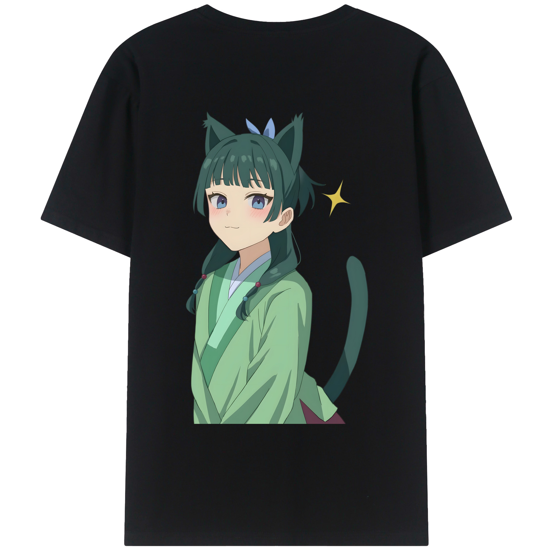 （画像用） 薬屋のひとりごと The Apothecary Diaries 綿100％ メンズ半袖Tシャツ（バックプリント） 通気性