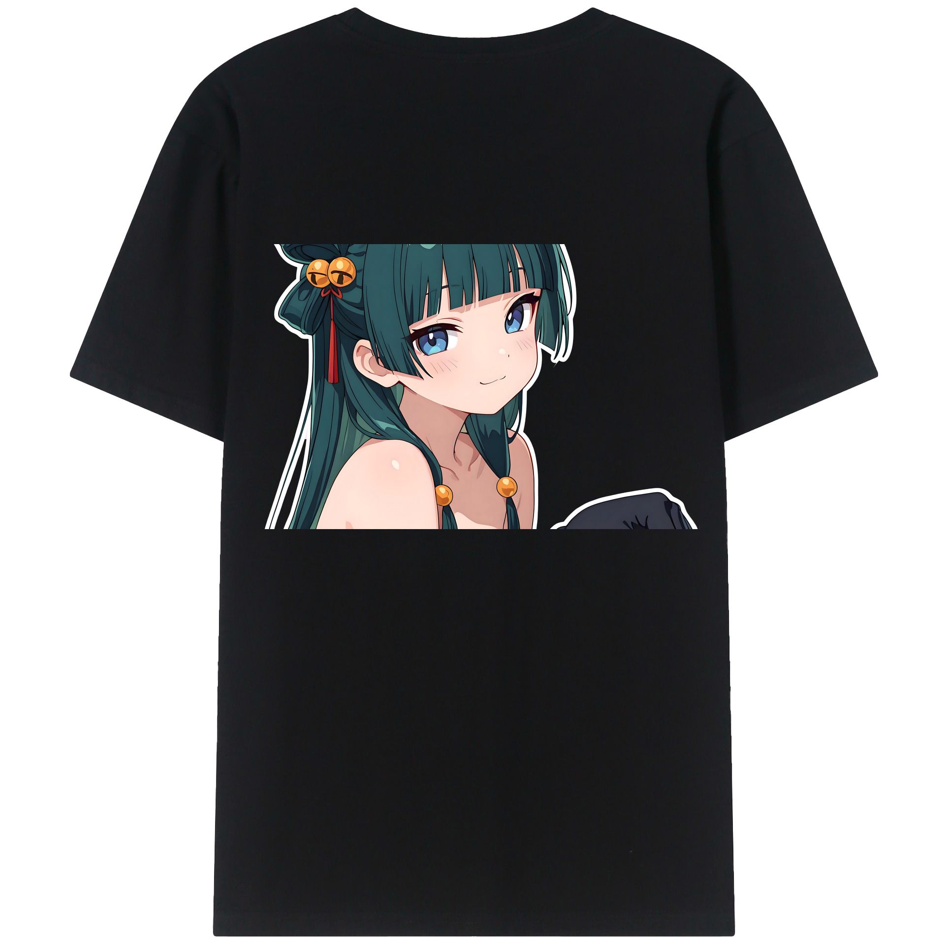 （画像用） 薬屋のひとりごと The Apothecary Diaries 綿100％ メンズ半袖Tシャツ（バックプリント） 通気性