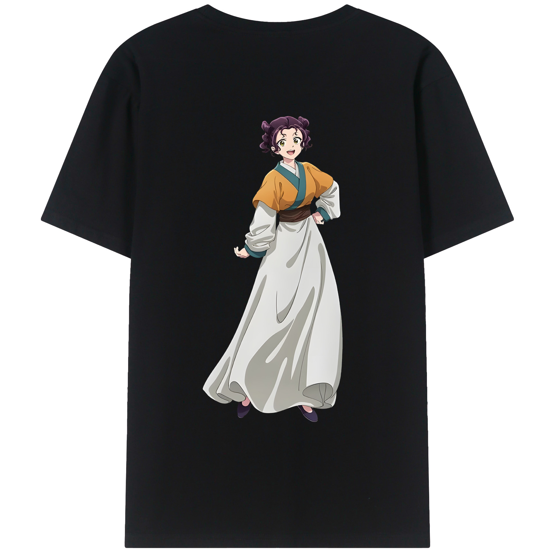 （画像用） 薬屋のひとりごと The Apothecary Diaries 綿100％ メンズ半袖Tシャツ（バックプリント） 通気性
