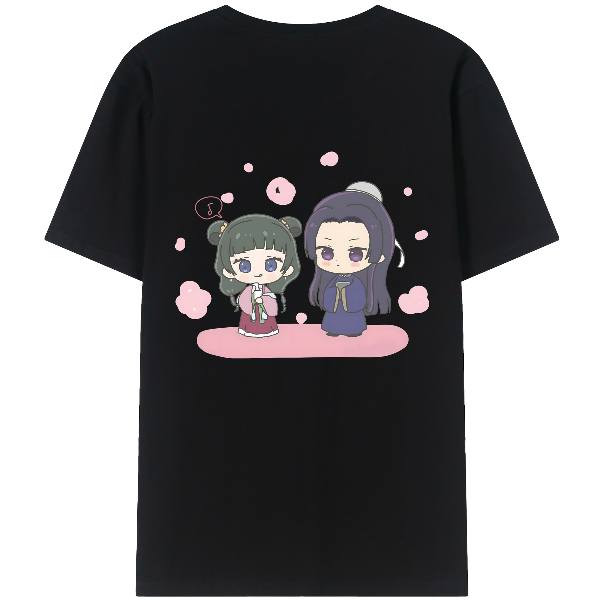 （画像用） 薬屋のひとりごと The Apothecary Diaries 綿100％ メンズ半袖Tシャツ（バックプリント） 通気性