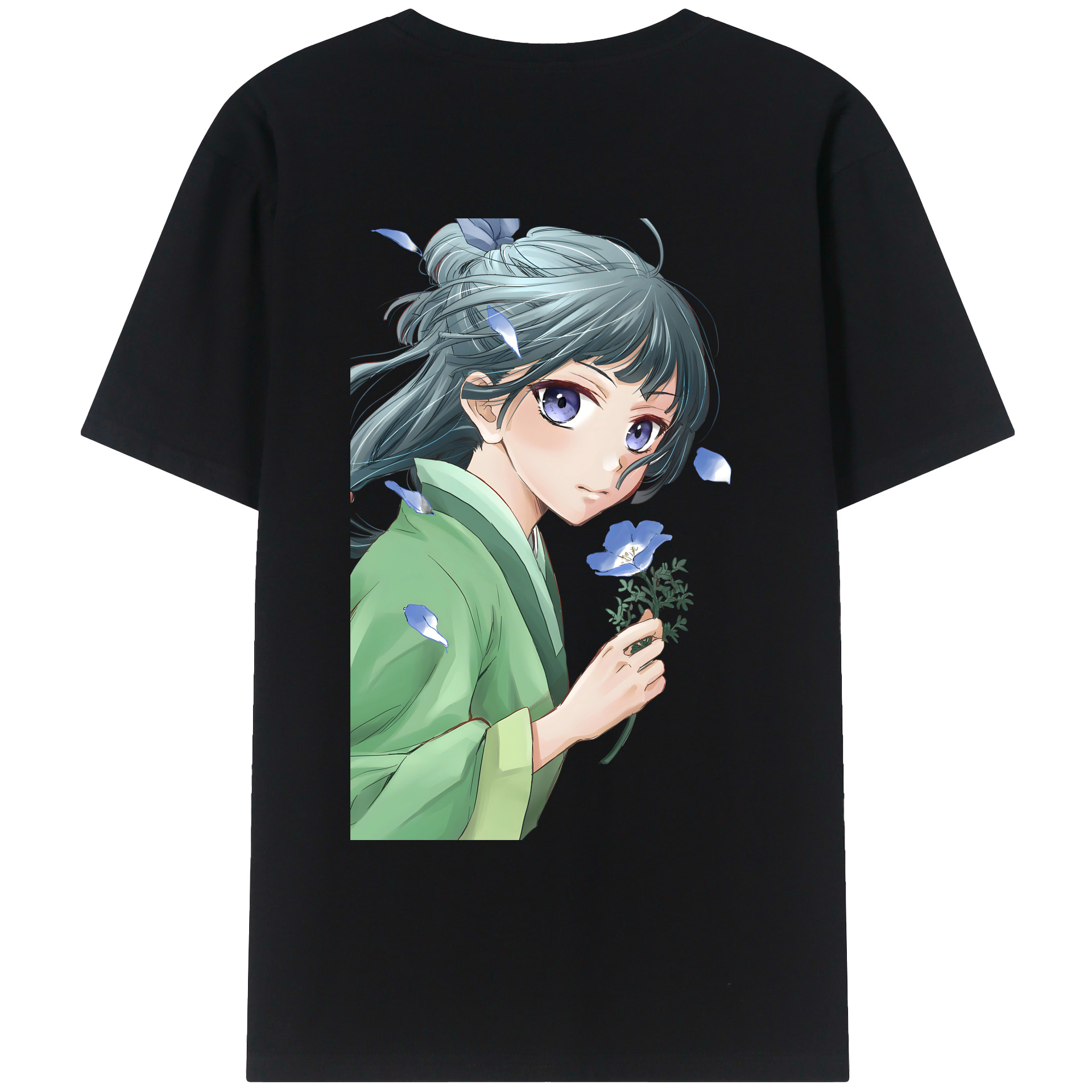 （画像用） 薬屋のひとりごと The Apothecary Diaries 綿100％ メンズ半袖Tシャツ（バックプリント） 通気性
