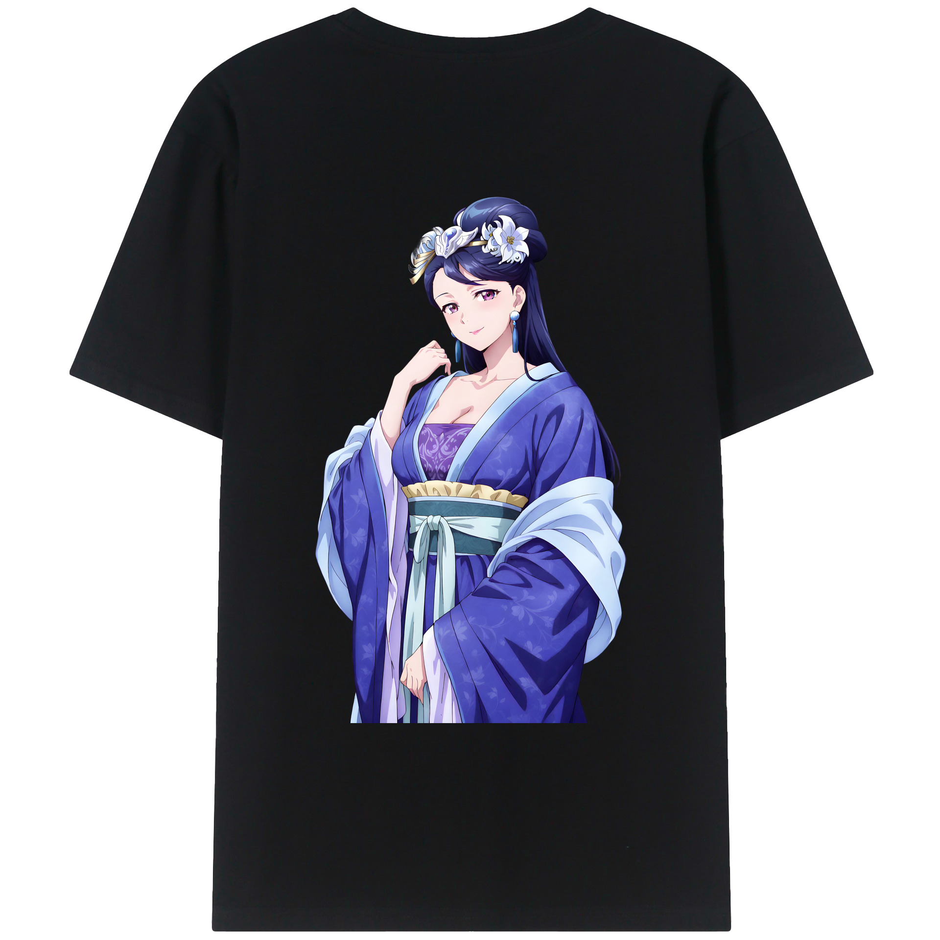 （画像用） 薬屋のひとりごと The Apothecary Diaries 綿100％ メンズ半袖Tシャツ（バックプリント） 通気性