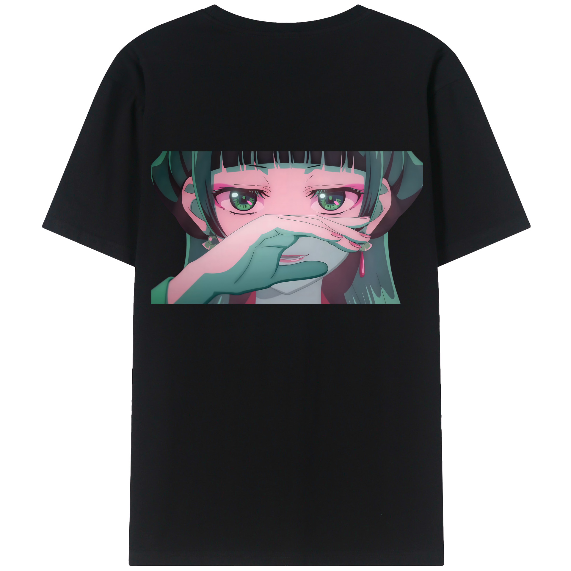 （画像用） 薬屋のひとりごと The Apothecary Diaries 綿100％ メンズ半袖Tシャツ（バックプリント） 通気性