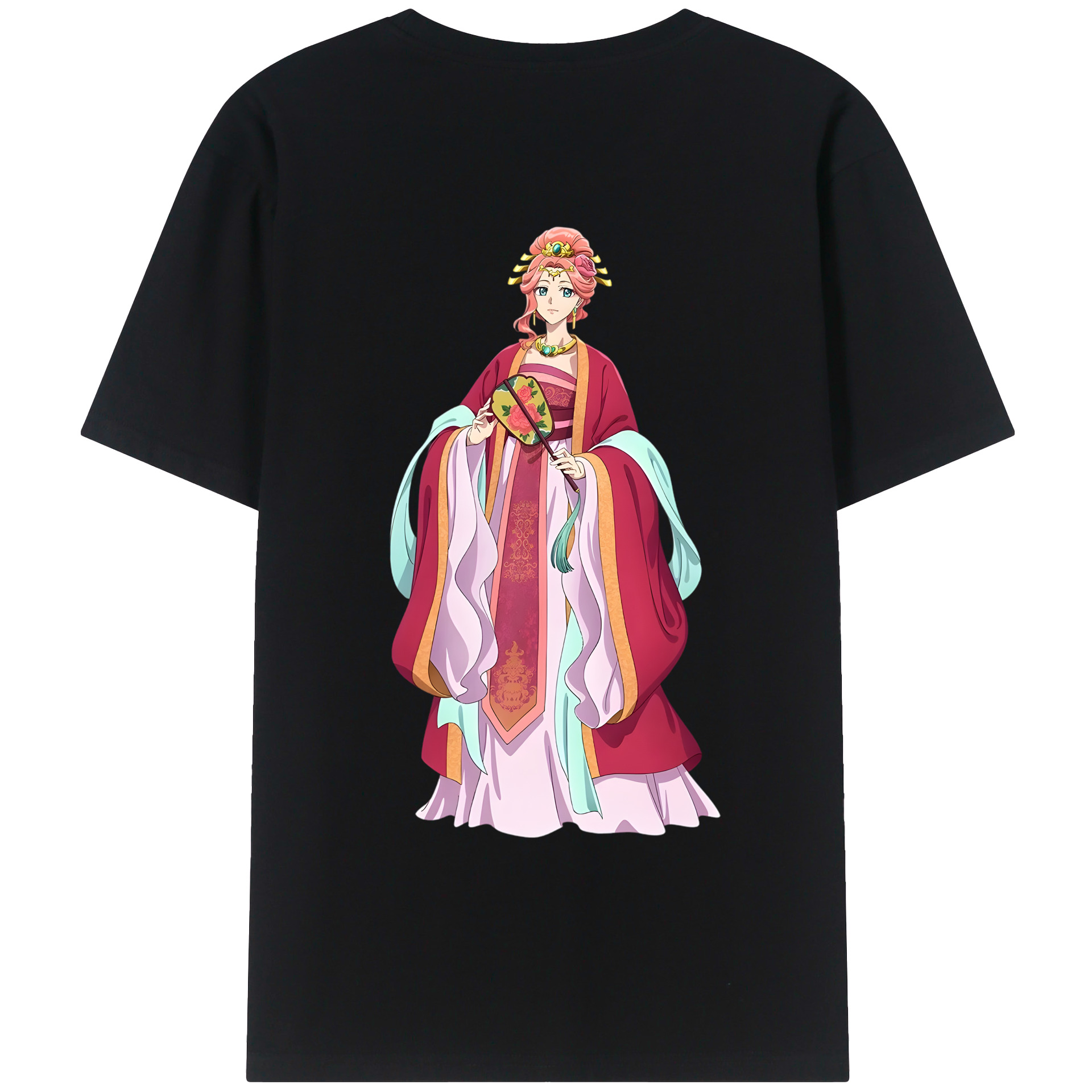 （画像用） 薬屋のひとりごと The Apothecary Diaries 綿100％ メンズ半袖Tシャツ（バックプリント） 通気性