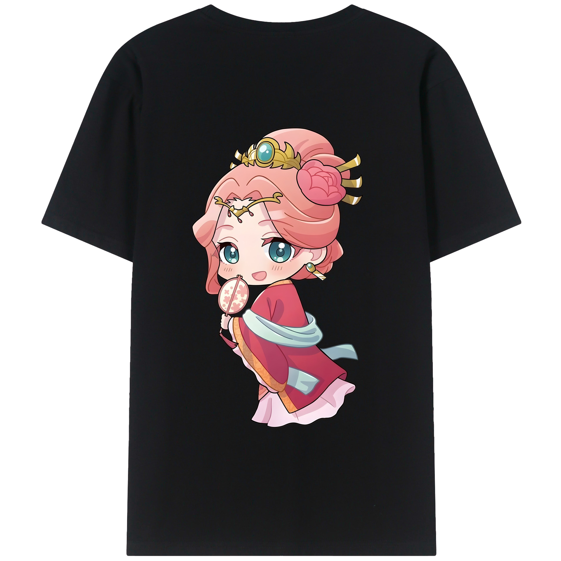（画像用） 薬屋のひとりごと The Apothecary Diaries 綿100％ メンズ半袖Tシャツ（バックプリント） 通気性