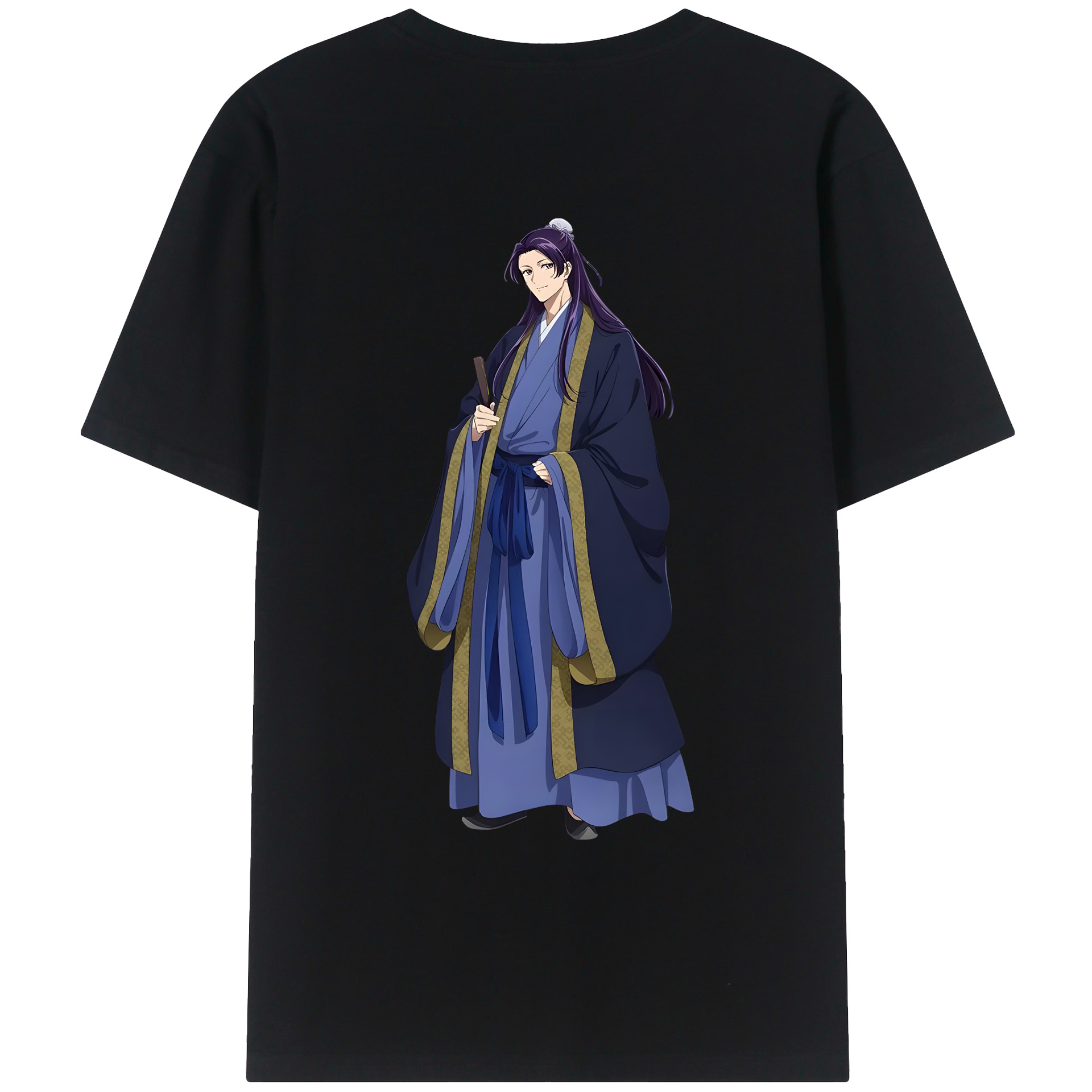（画像用） 薬屋のひとりごと The Apothecary Diaries 綿100％ メンズ半袖Tシャツ（バックプリント） 通気性