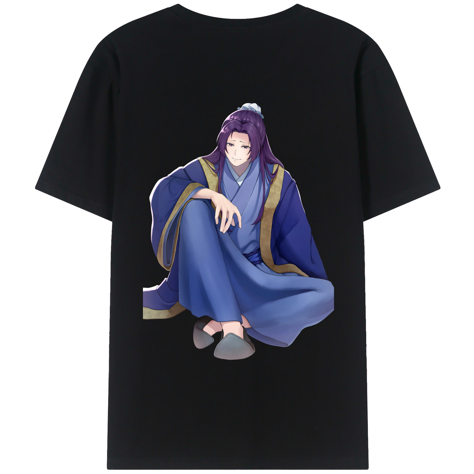 （画像用） 薬屋のひとりごと The Apothecary Diaries 綿100％ メンズ半袖Tシャツ（バックプリント） 通気性