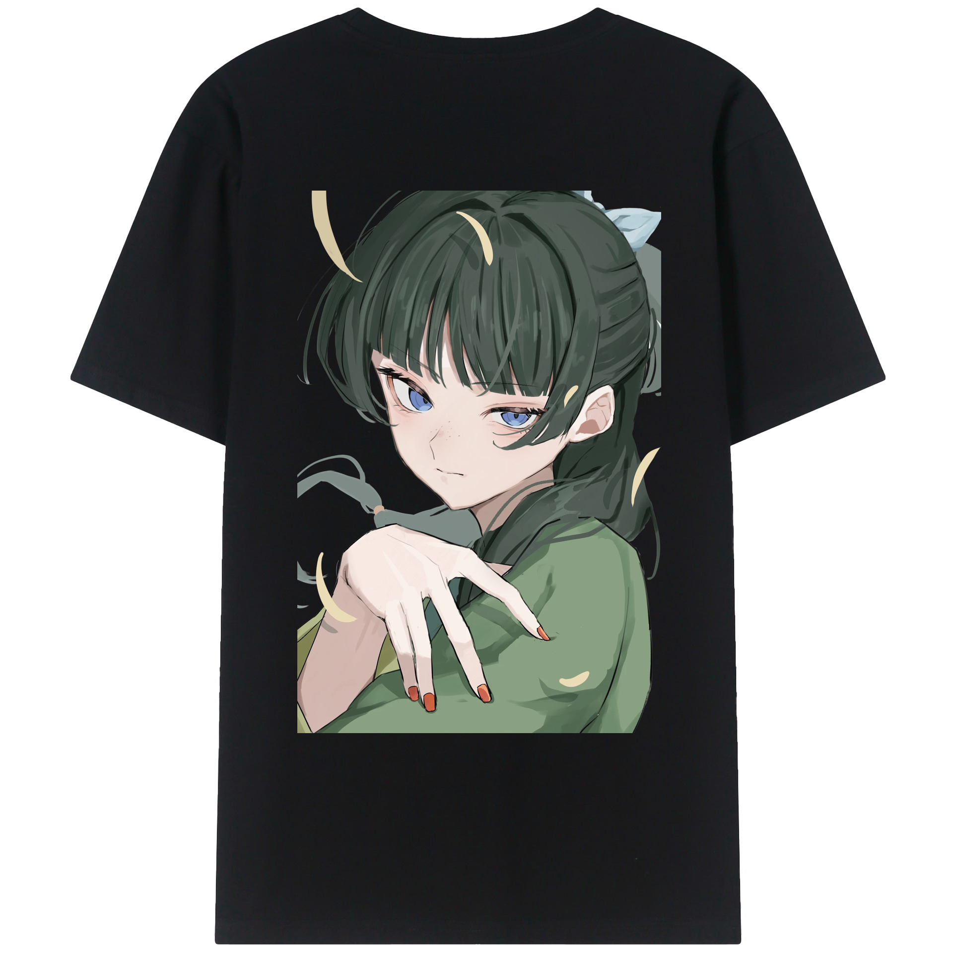 （画像用） 薬屋のひとりごと The Apothecary Diaries 綿100％ メンズ半袖Tシャツ（バックプリント） 通気性