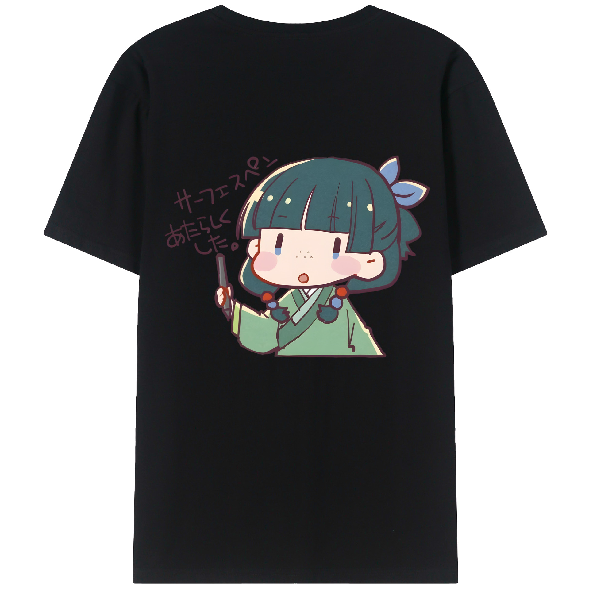 （画像用） 薬屋のひとりごと The Apothecary Diaries 綿100％ メンズ半袖Tシャツ（バックプリント） 通気性
