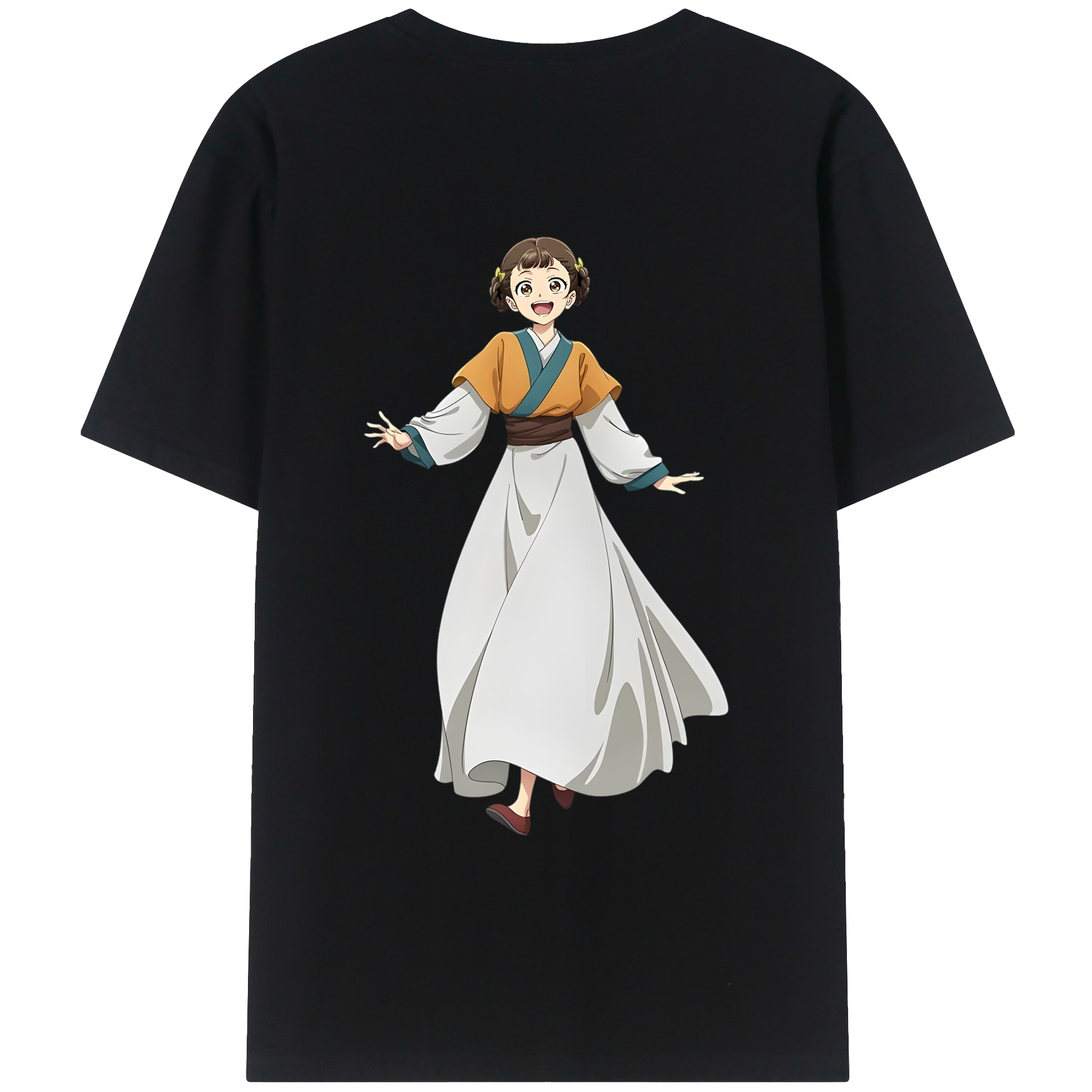 （画像用） 薬屋のひとりごと The Apothecary Diaries 綿100％ メンズ半袖Tシャツ（バックプリント） 通気性