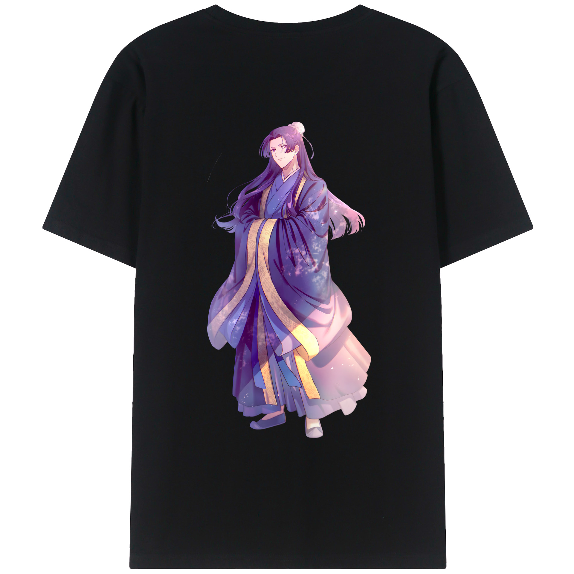 （画像用） 薬屋のひとりごと The Apothecary Diaries 綿100％ メンズ半袖Tシャツ（バックプリント） 通気性