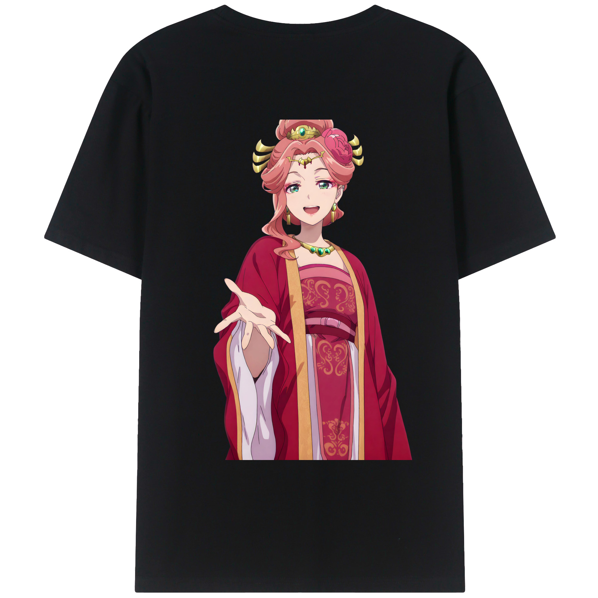 （画像用） 薬屋のひとりごと The Apothecary Diaries 綿100％ メンズ半袖Tシャツ（バックプリント） 通気性