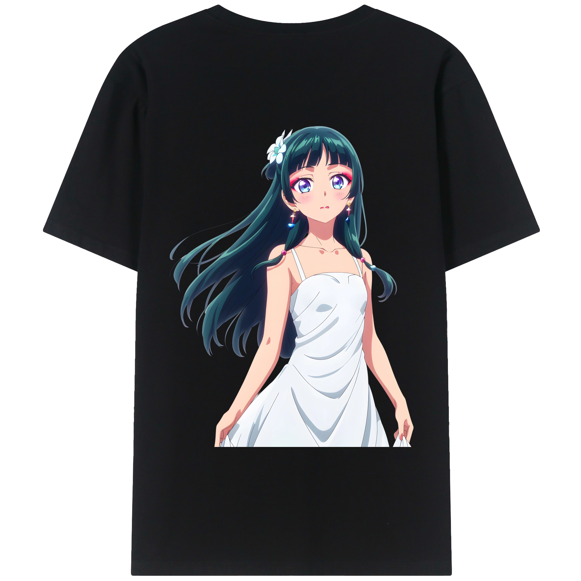 （画像用） 薬屋のひとりごと The Apothecary Diaries 綿100％ メンズ半袖Tシャツ（バックプリント） 通気性