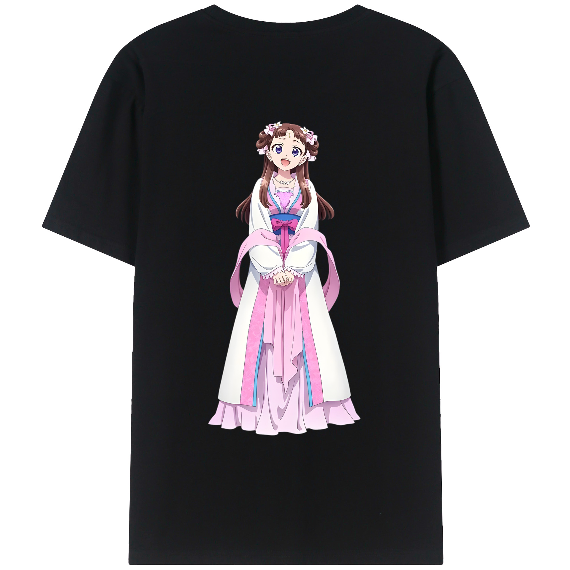 （画像用） 薬屋のひとりごと The Apothecary Diaries 綿100％ メンズ半袖Tシャツ（バックプリント） 通気性