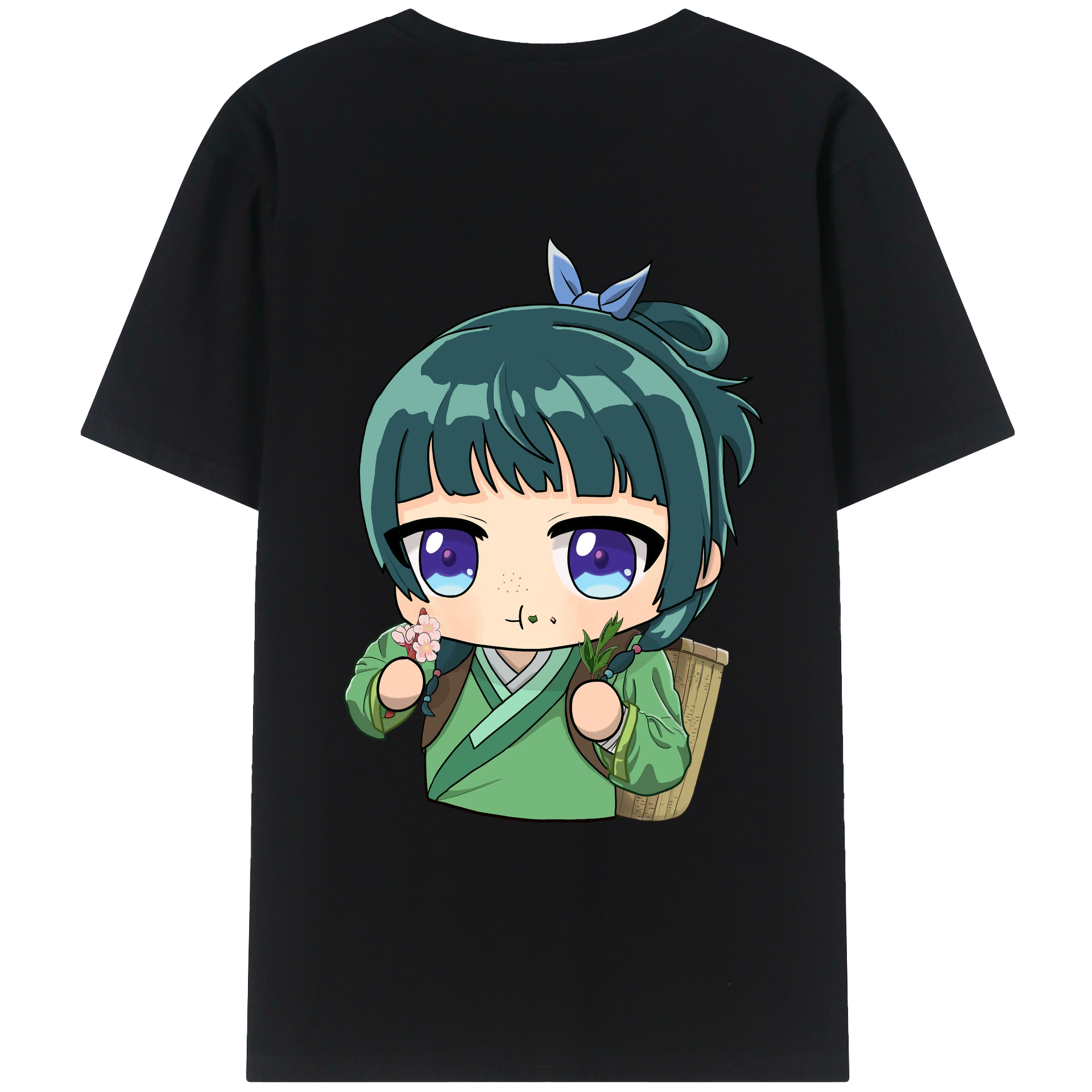 （画像用） 薬屋のひとりごと The Apothecary Diaries 綿100％ メンズ半袖Tシャツ（バックプリント） 通気性