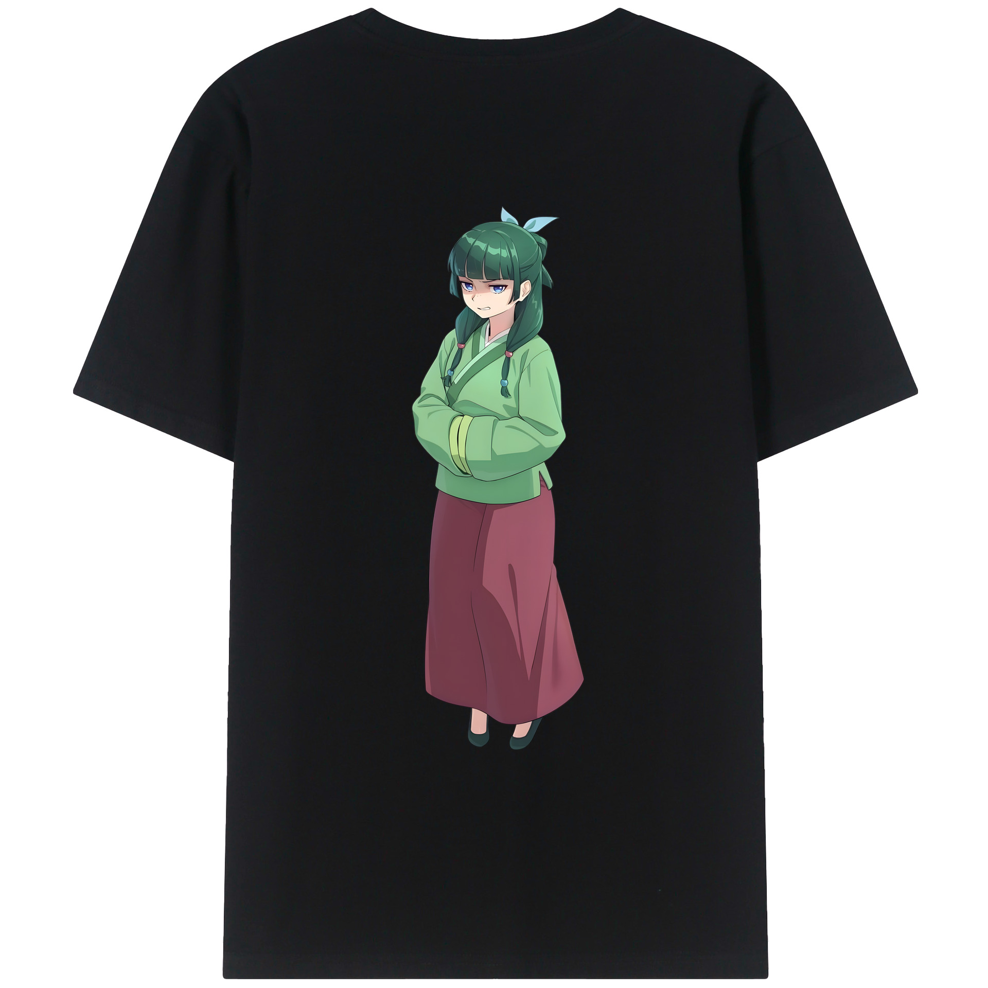 （画像用） 薬屋のひとりごと The Apothecary Diaries 綿100％ メンズ半袖Tシャツ（バックプリント） 通気性