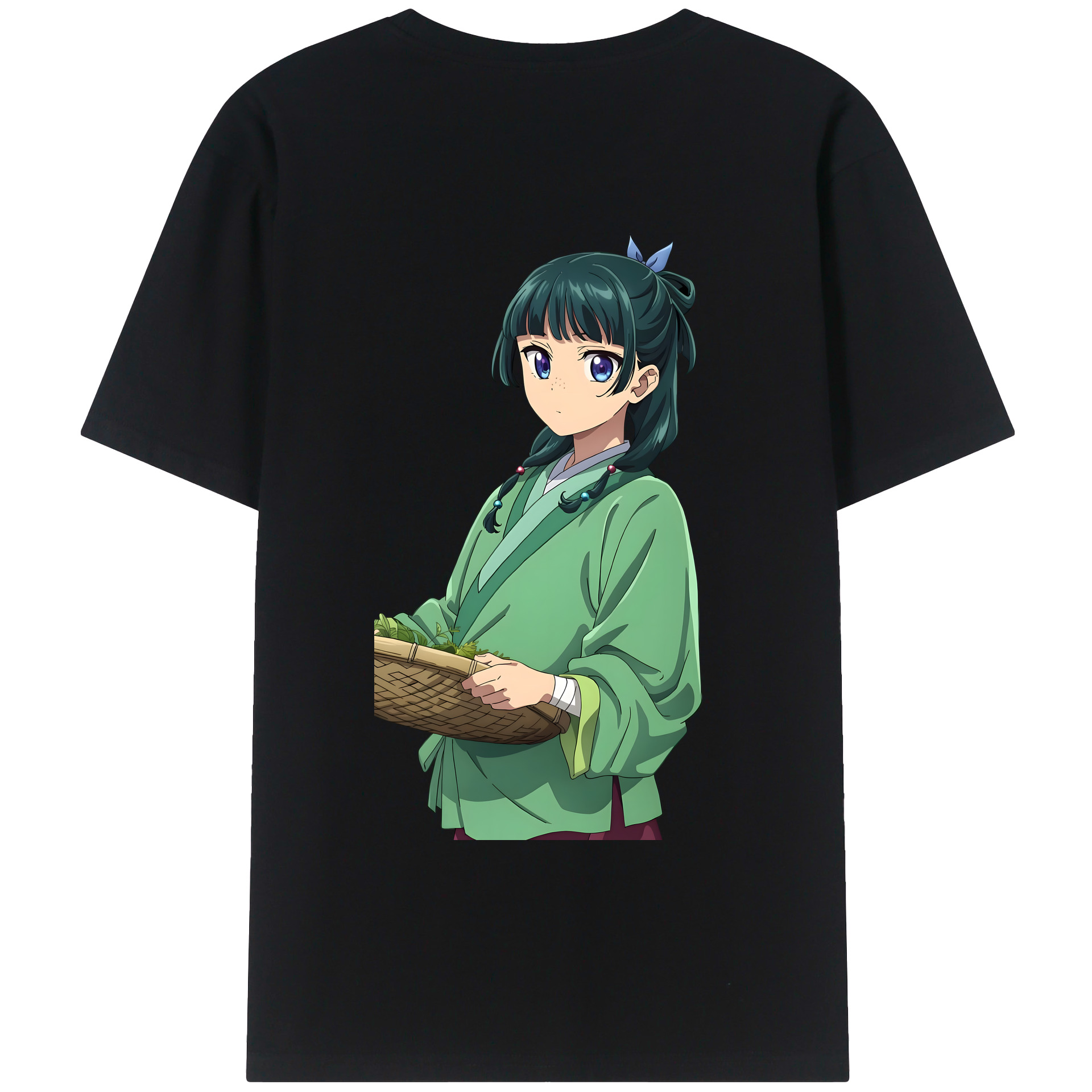 （画像用） 薬屋のひとりごと The Apothecary Diaries 綿100％ メンズ半袖Tシャツ（バックプリント） 通気性