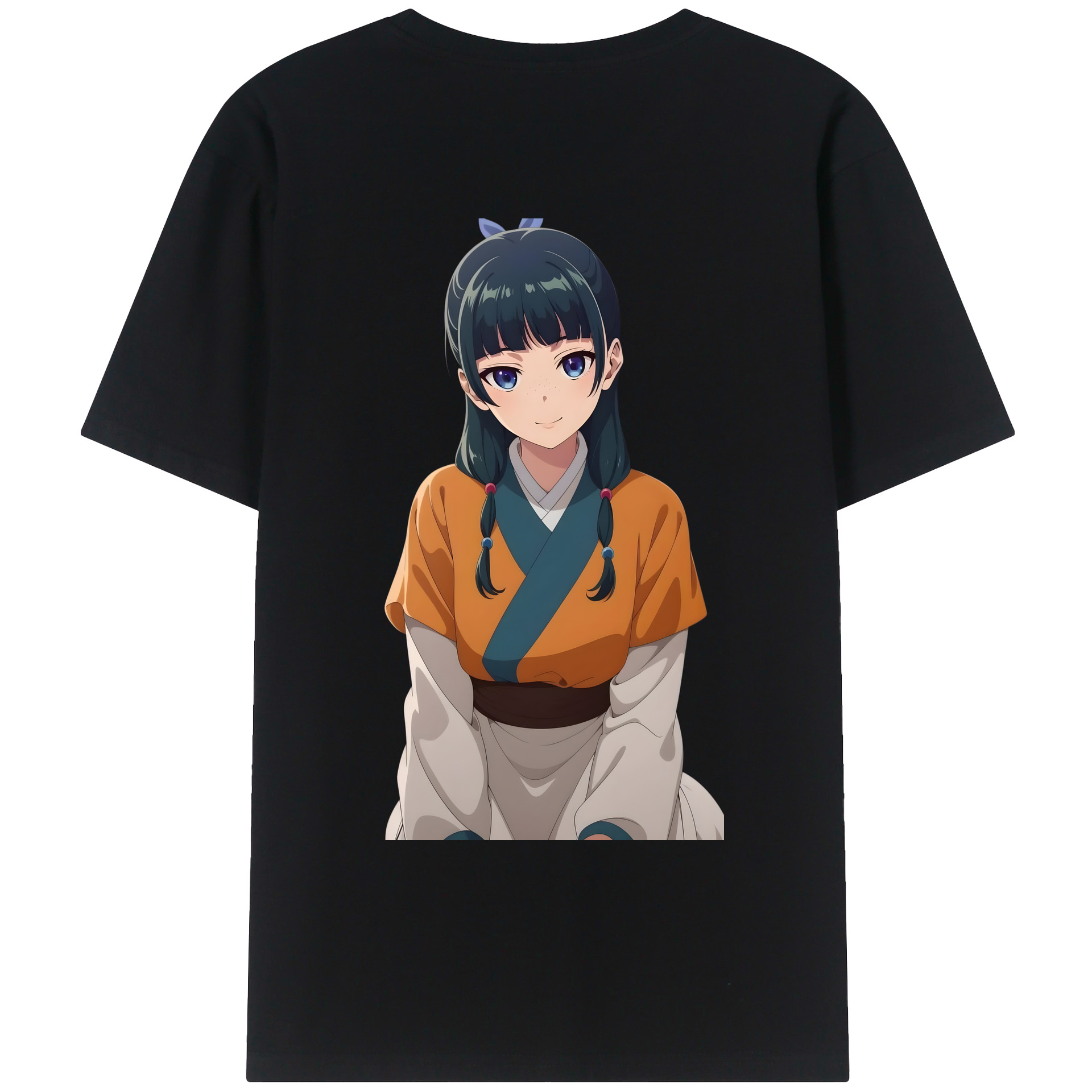 （画像用） 薬屋のひとりごと The Apothecary Diaries 綿100％ メンズ半袖Tシャツ（バックプリント） 通気性