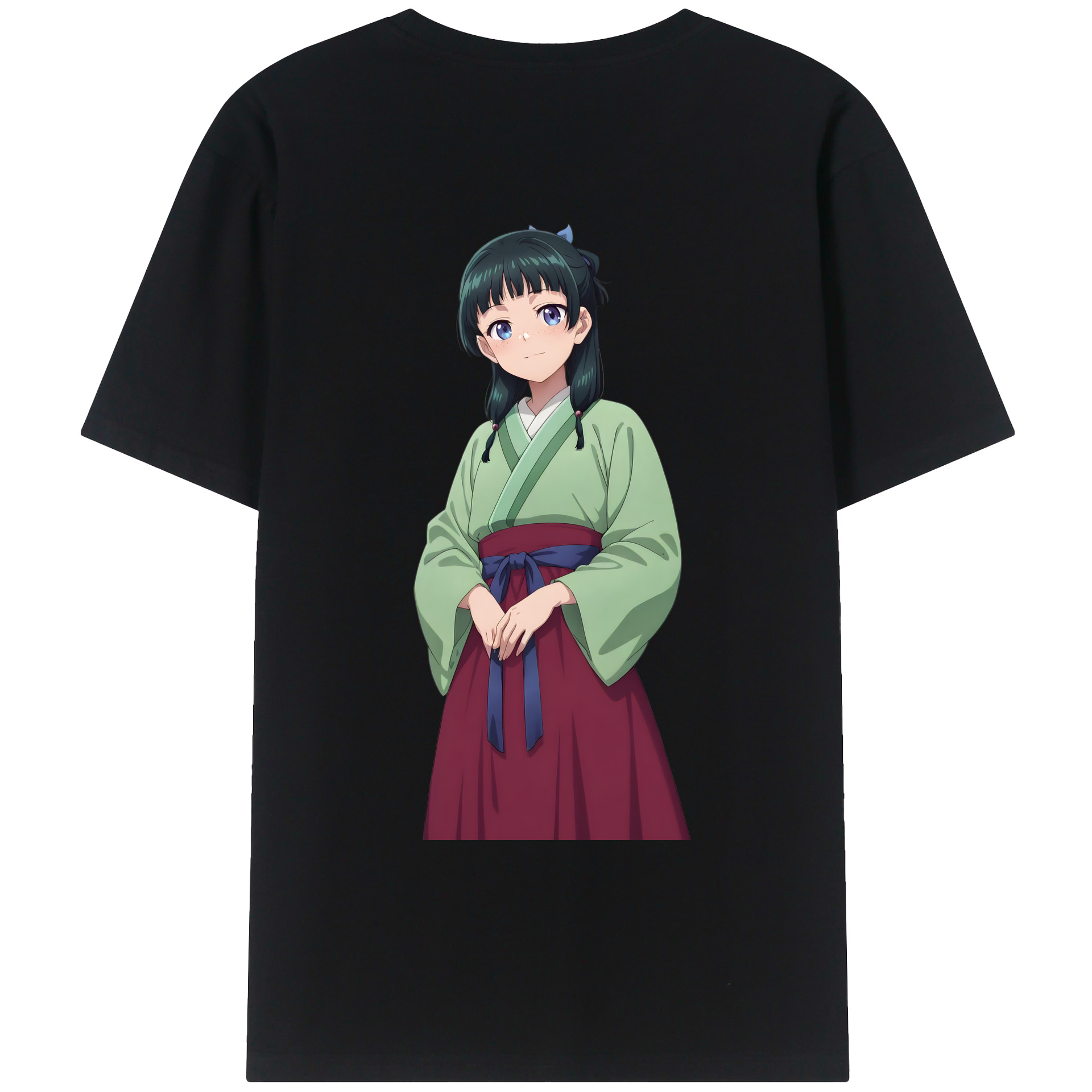 （画像用） 薬屋のひとりごと The Apothecary Diaries 綿100％ メンズ半袖Tシャツ（バックプリント） 通気性