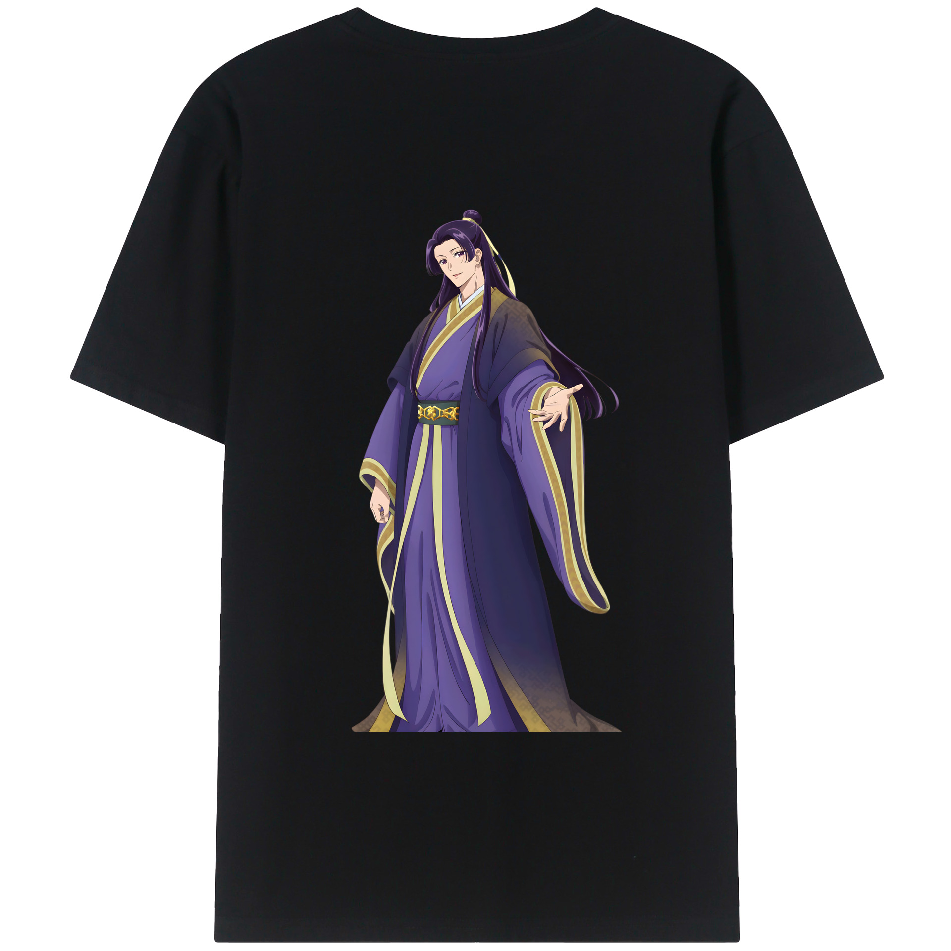 （画像用） 薬屋のひとりごと The Apothecary Diaries 綿100％ メンズ半袖Tシャツ（バックプリント） 通気性