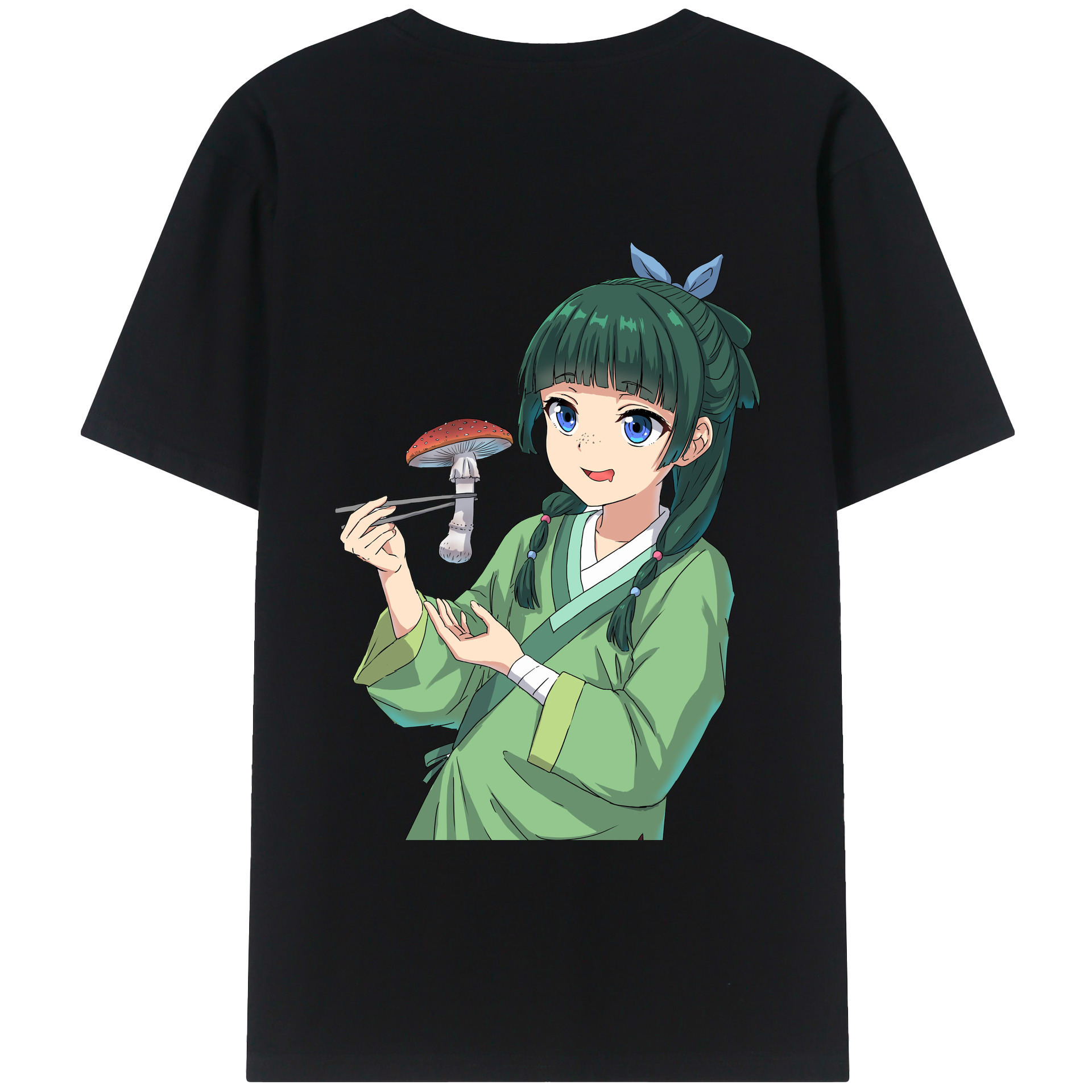 （画像用） 薬屋のひとりごと The Apothecary Diaries 綿100％ メンズ半袖Tシャツ（バックプリント） 通気性