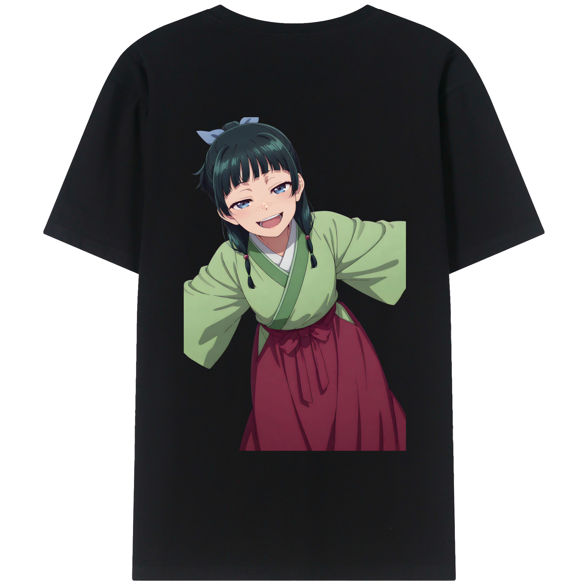 （画像用） 薬屋のひとりごと The Apothecary Diaries 綿100％ メンズ半袖Tシャツ（バックプリント） 通気性