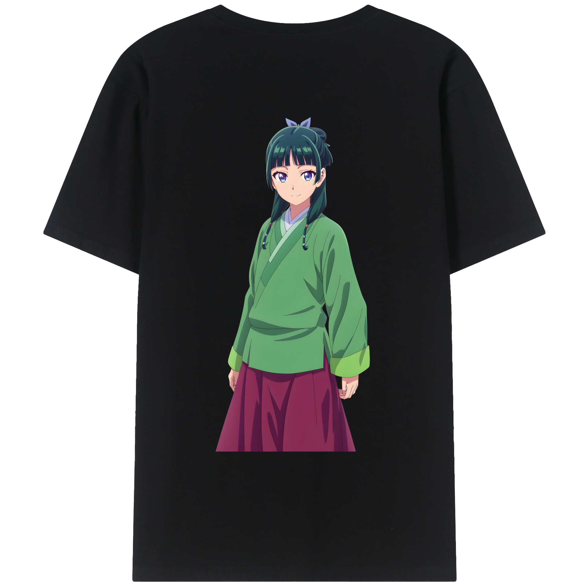 （画像用） 薬屋のひとりごと The Apothecary Diaries 綿100％ メンズ半袖Tシャツ（バックプリント） 通気性