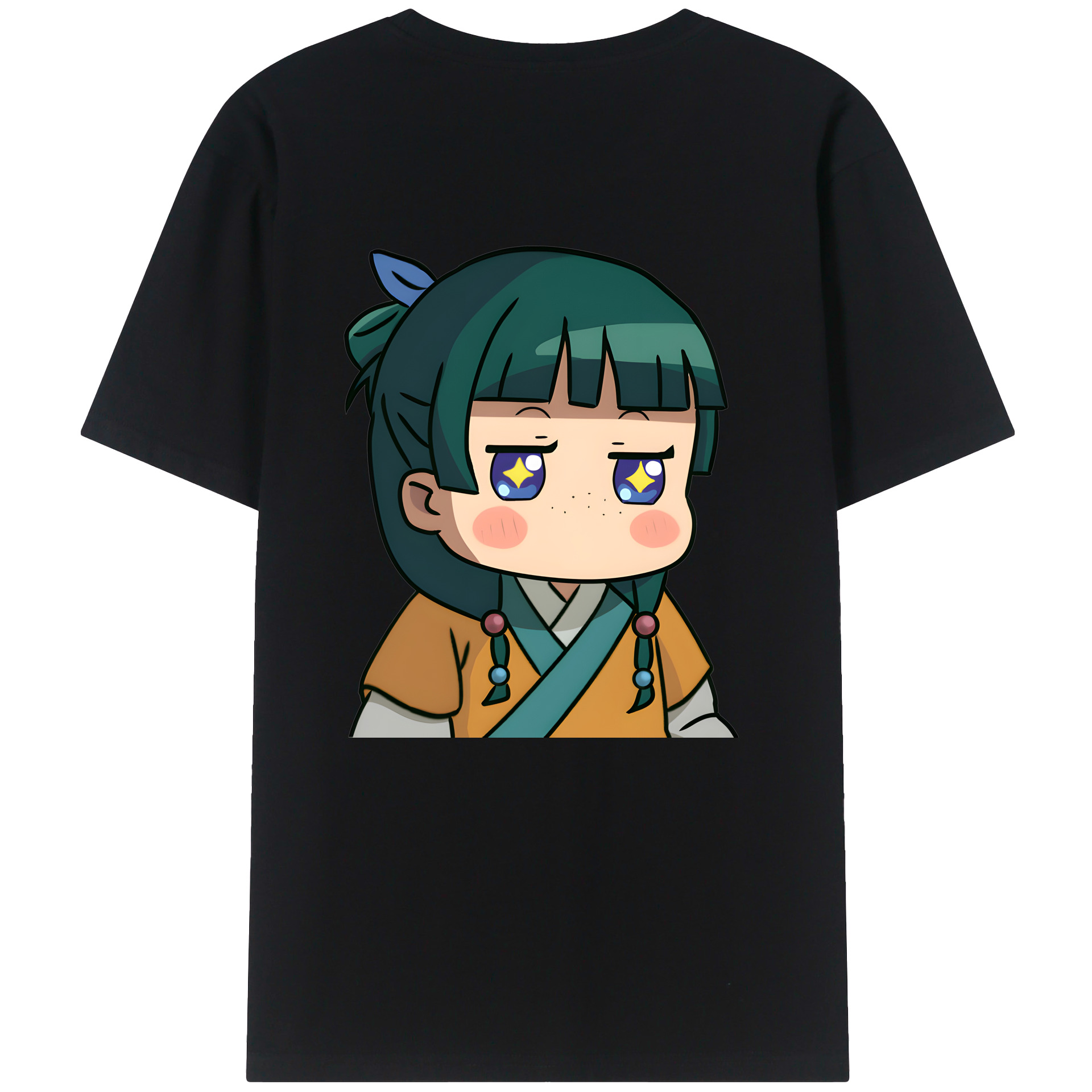 （画像用） 薬屋のひとりごと The Apothecary Diaries 綿100％ メンズ半袖Tシャツ（バックプリント） 通気性