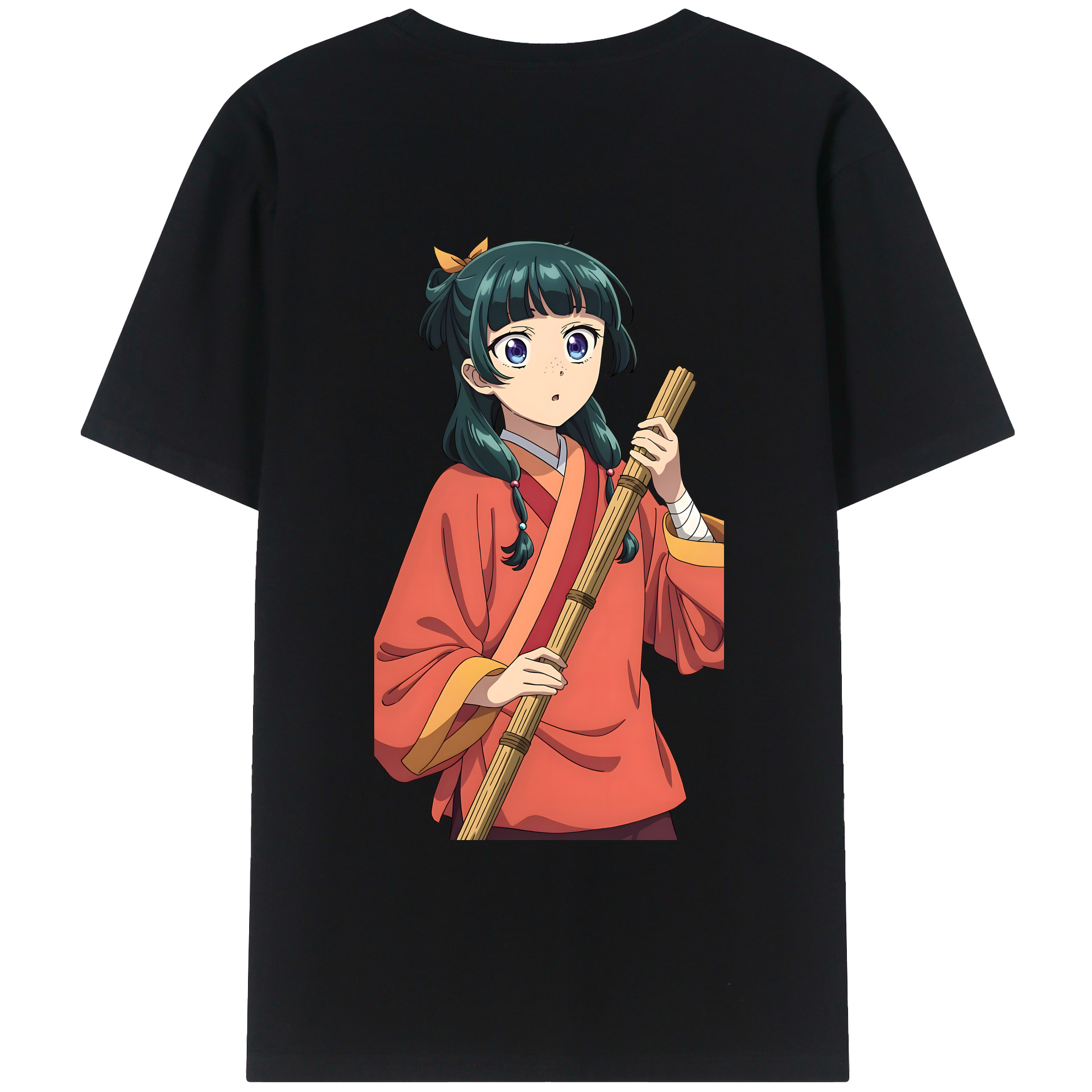 （画像用） 薬屋のひとりごと The Apothecary Diaries 綿100％ メンズ半袖Tシャツ（バックプリント） 通気性