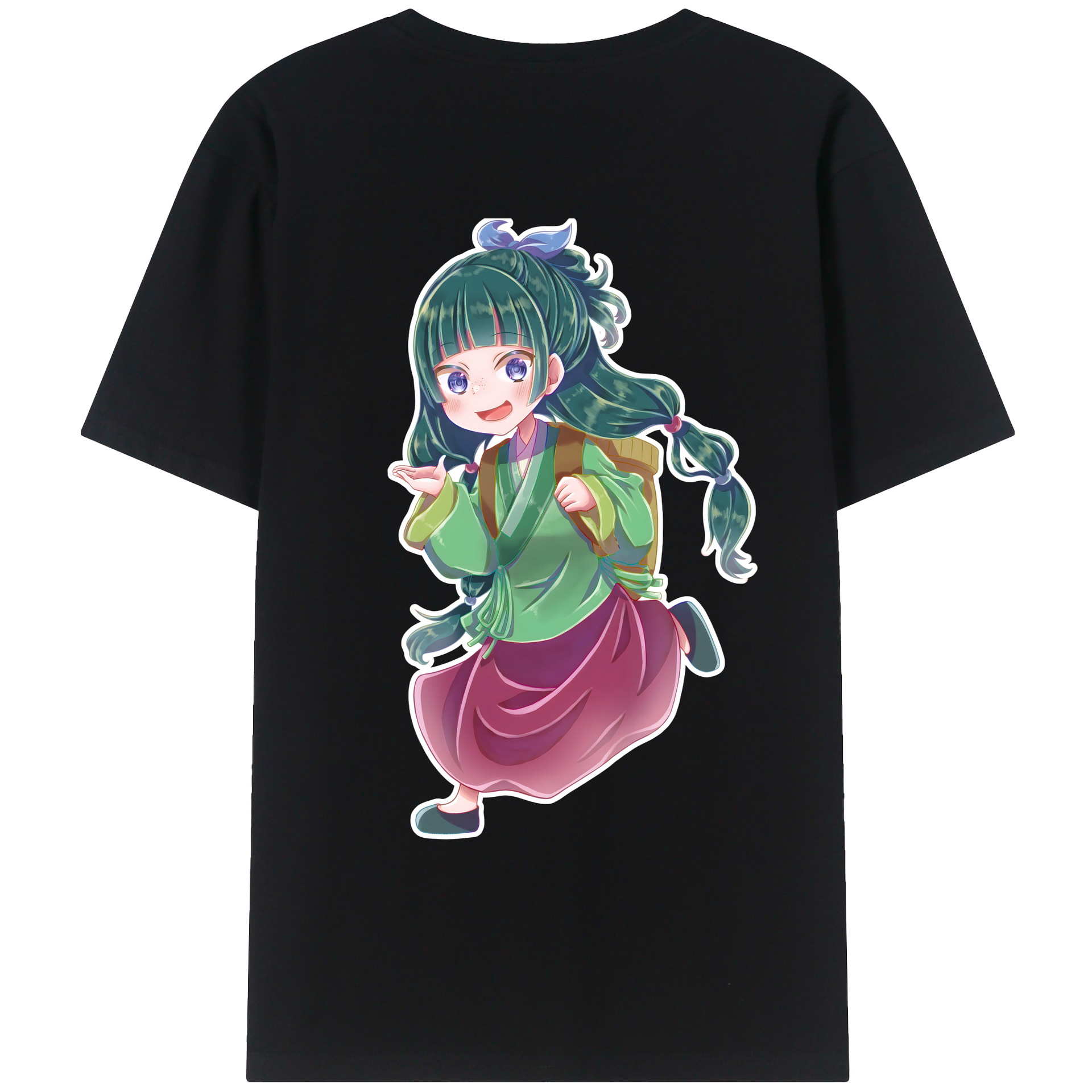 （画像用） 薬屋のひとりごと The Apothecary Diaries 綿100％ メンズ半袖Tシャツ（バックプリント） 通気性