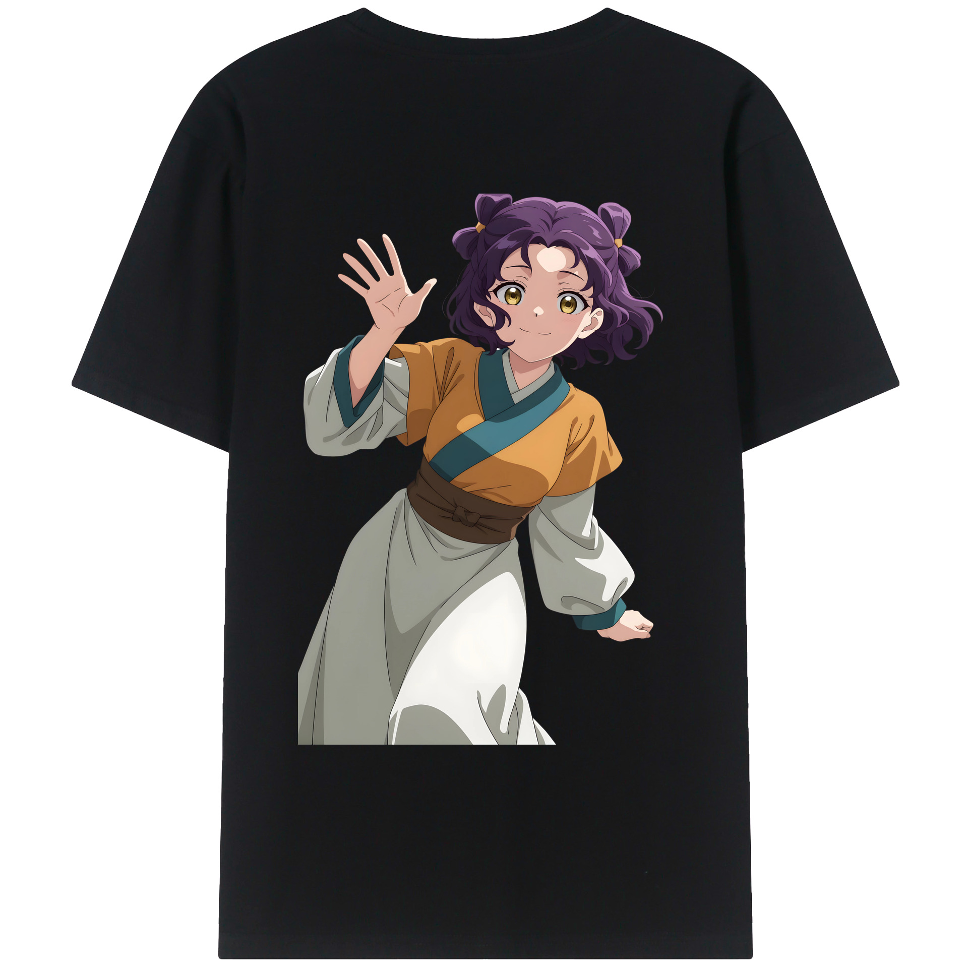 （画像用） 薬屋のひとりごと The Apothecary Diaries 綿100％ メンズ半袖Tシャツ（バックプリント） 通気性
