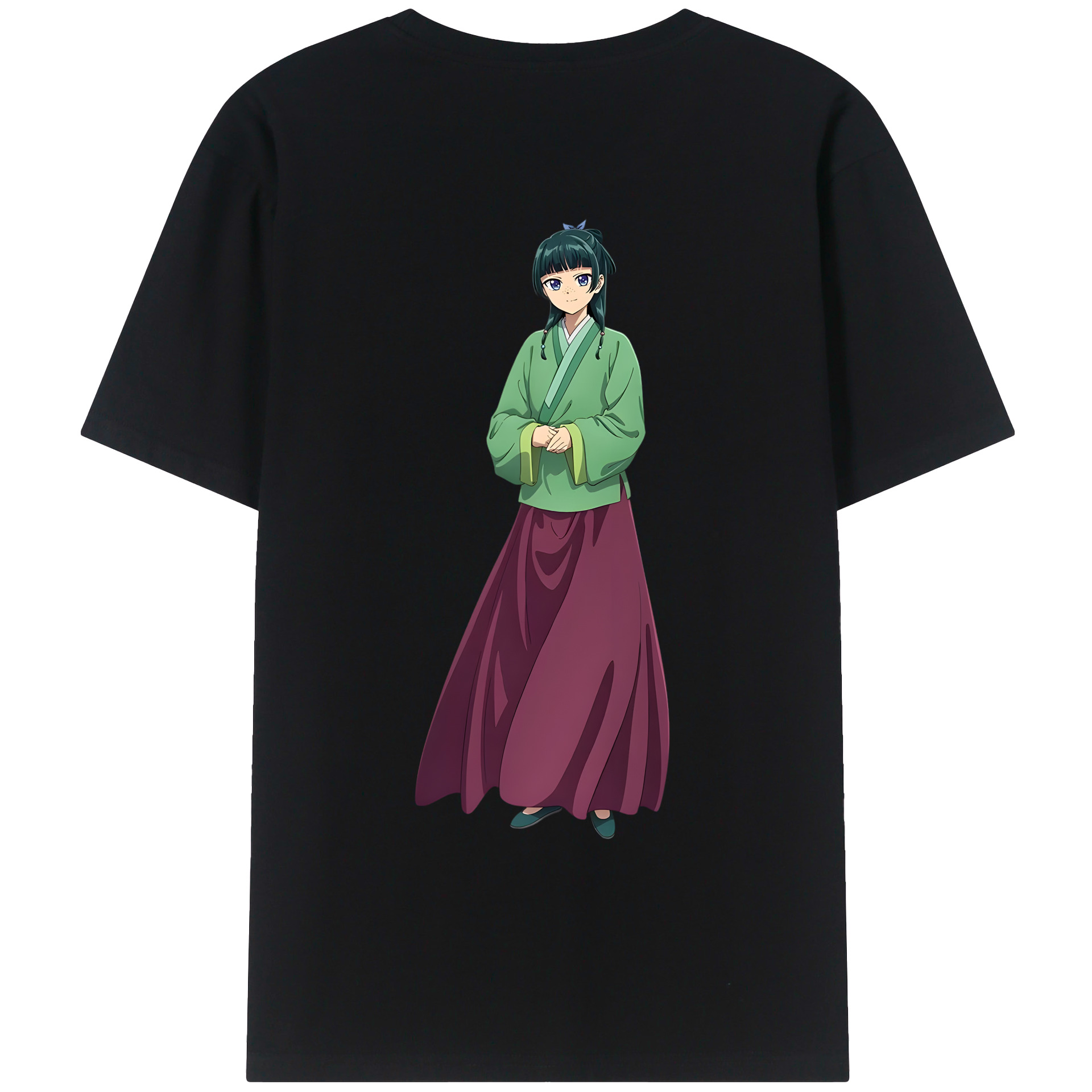 （画像用） 薬屋のひとりごと The Apothecary Diaries 綿100％ メンズ半袖Tシャツ（バックプリント） 通気性