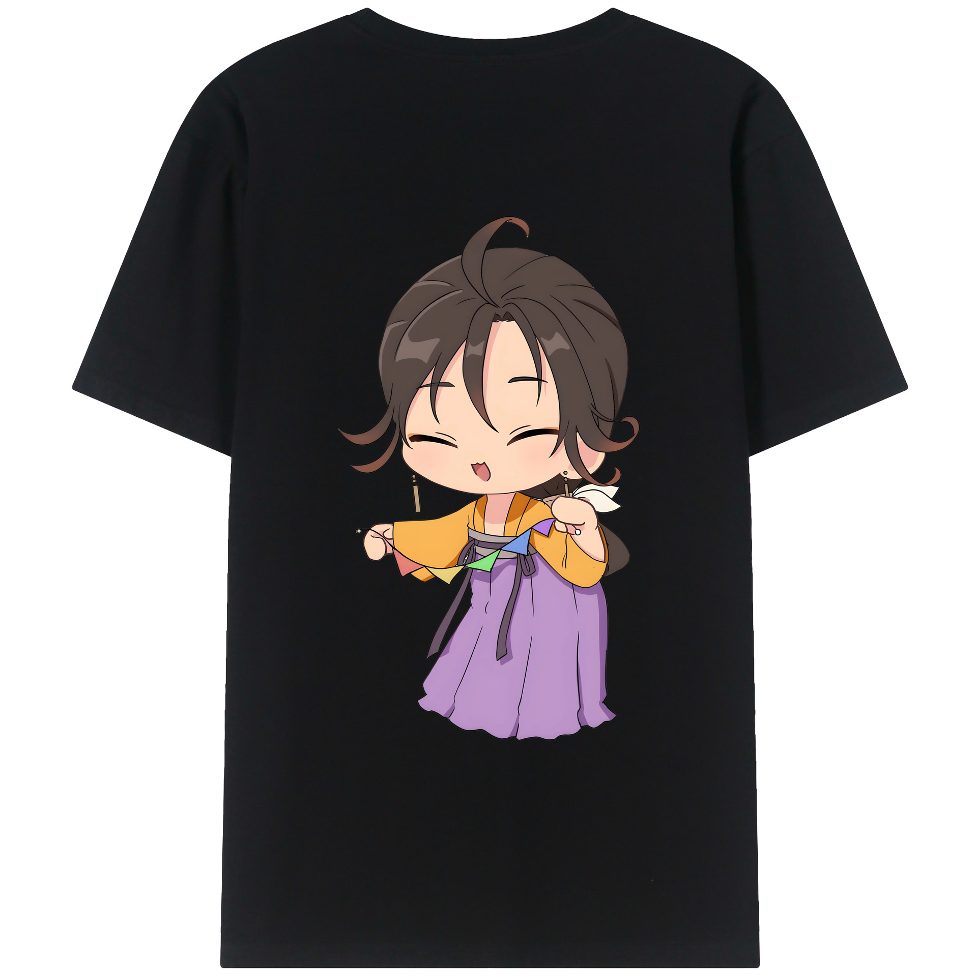 （画像用） 薬屋のひとりごと The Apothecary Diaries 綿100％ メンズ半袖Tシャツ（バックプリント） 通気性