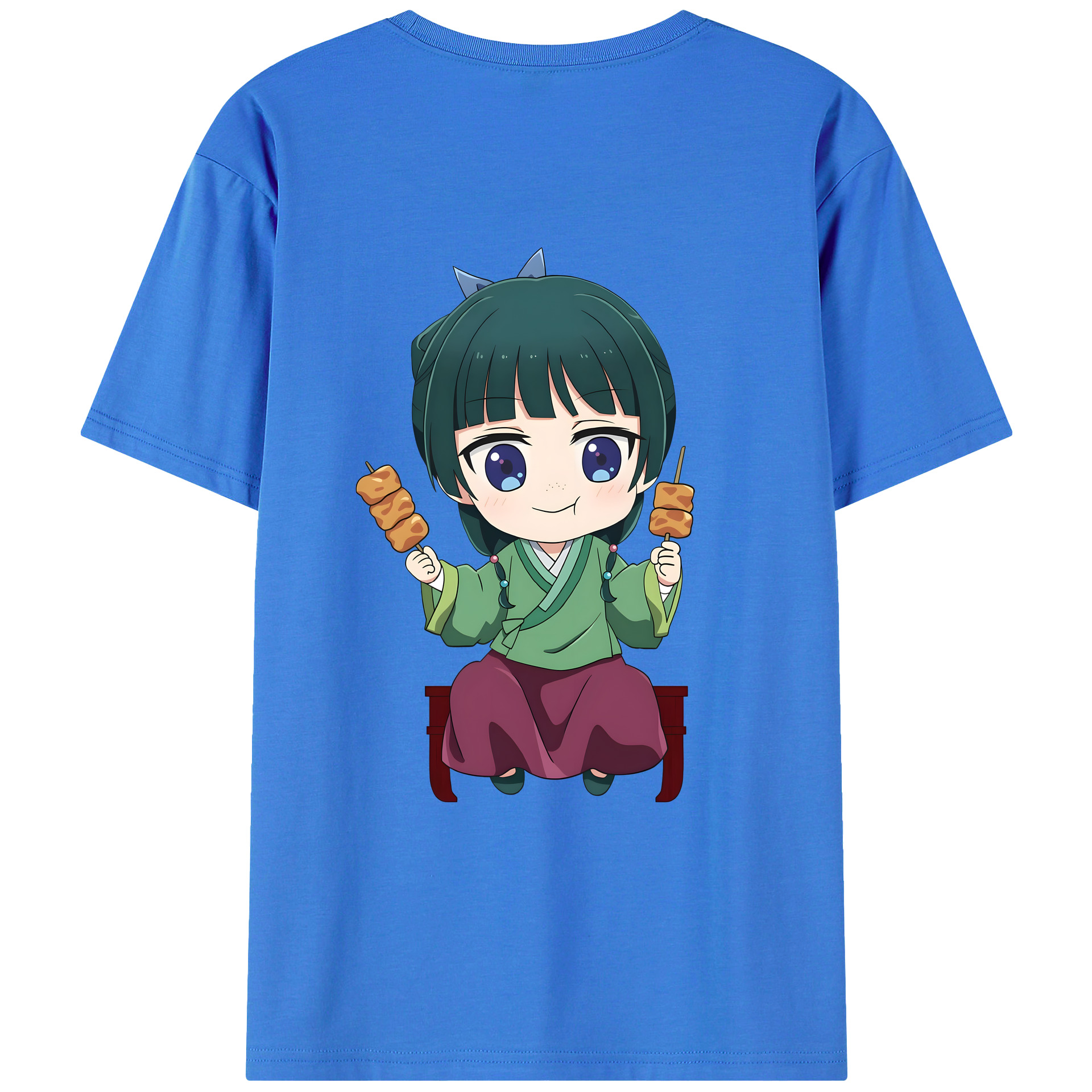 （画像用） 薬屋のひとりごと The Apothecary Diaries 綿100％ メンズ半袖Tシャツ（バックプリント） 通気性