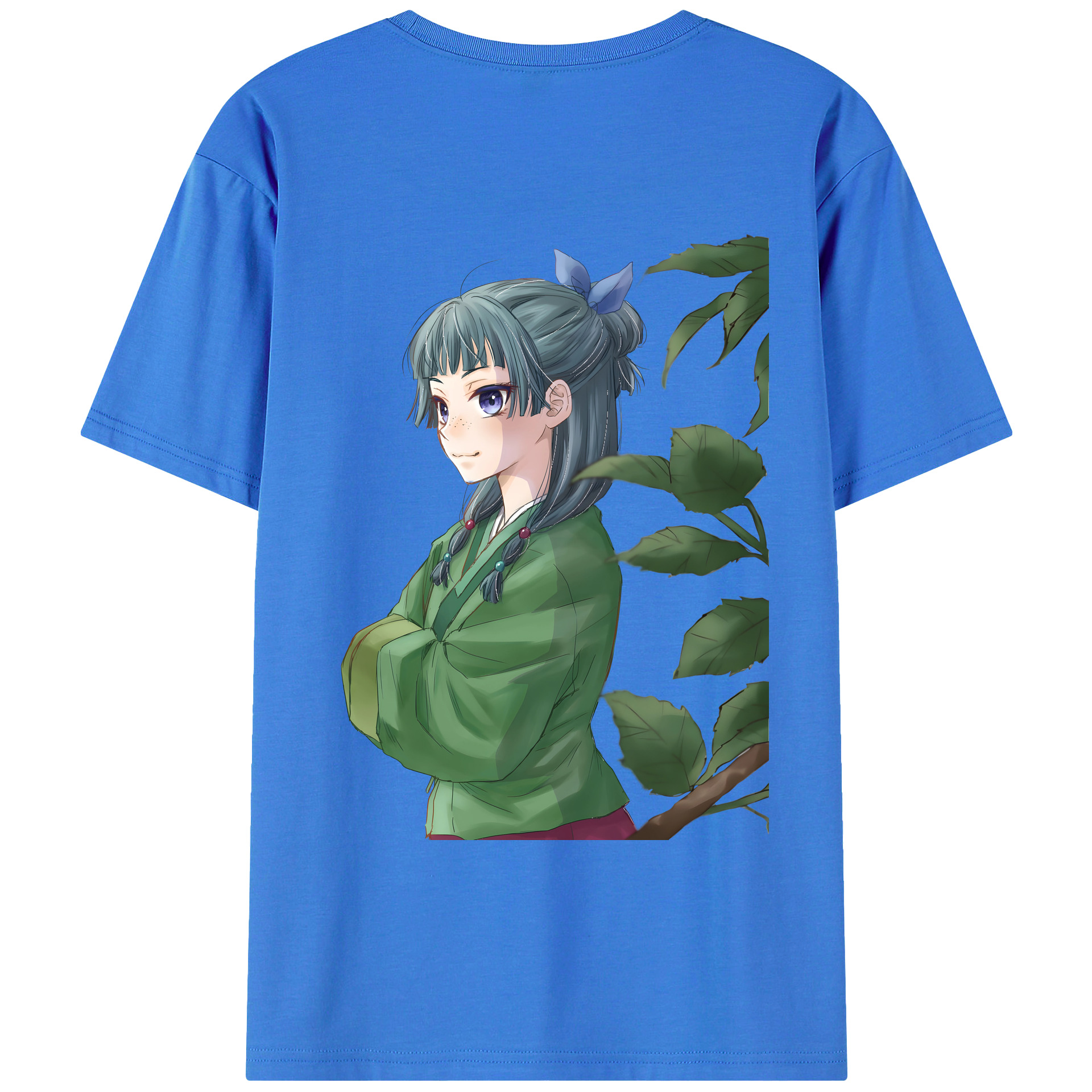 （画像用） 薬屋のひとりごと The Apothecary Diaries 綿100％ メンズ半袖Tシャツ（バックプリント） 通気性