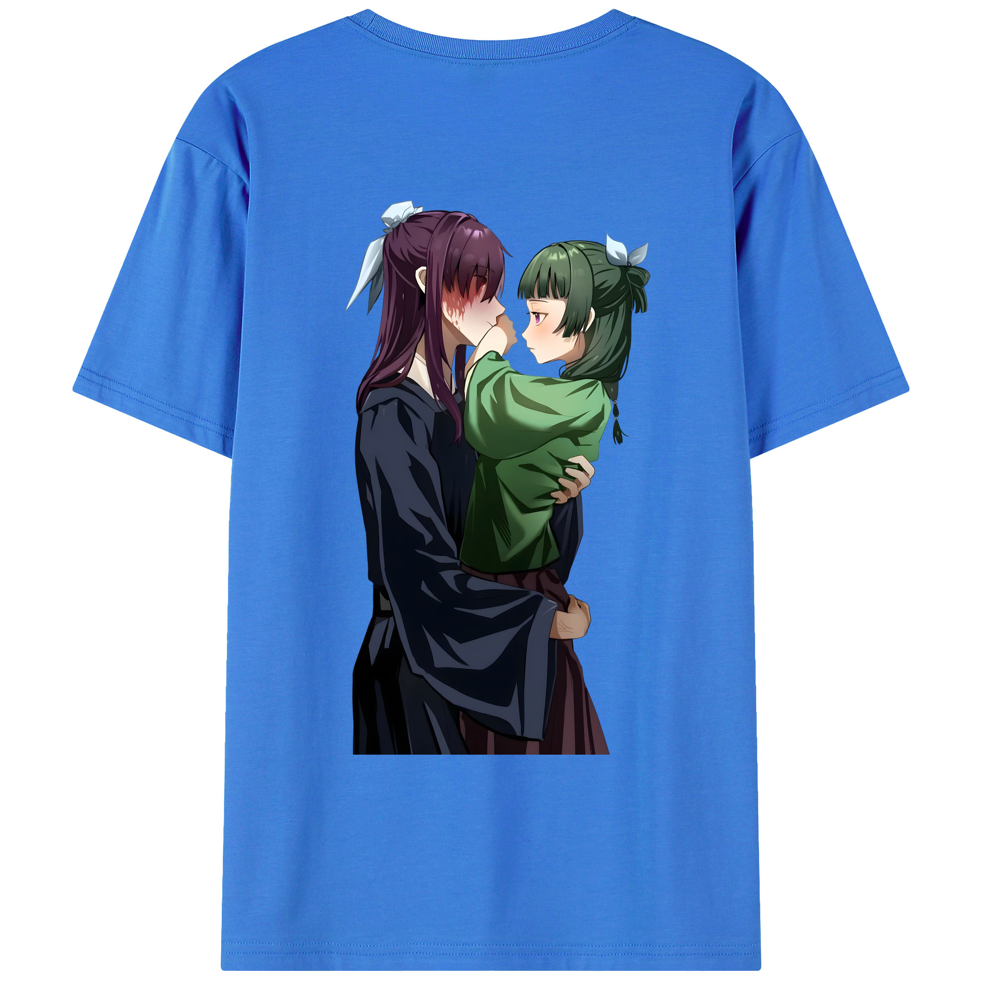 （画像用） 薬屋のひとりごと The Apothecary Diaries 綿100％ メンズ半袖Tシャツ（バックプリント） 通気性