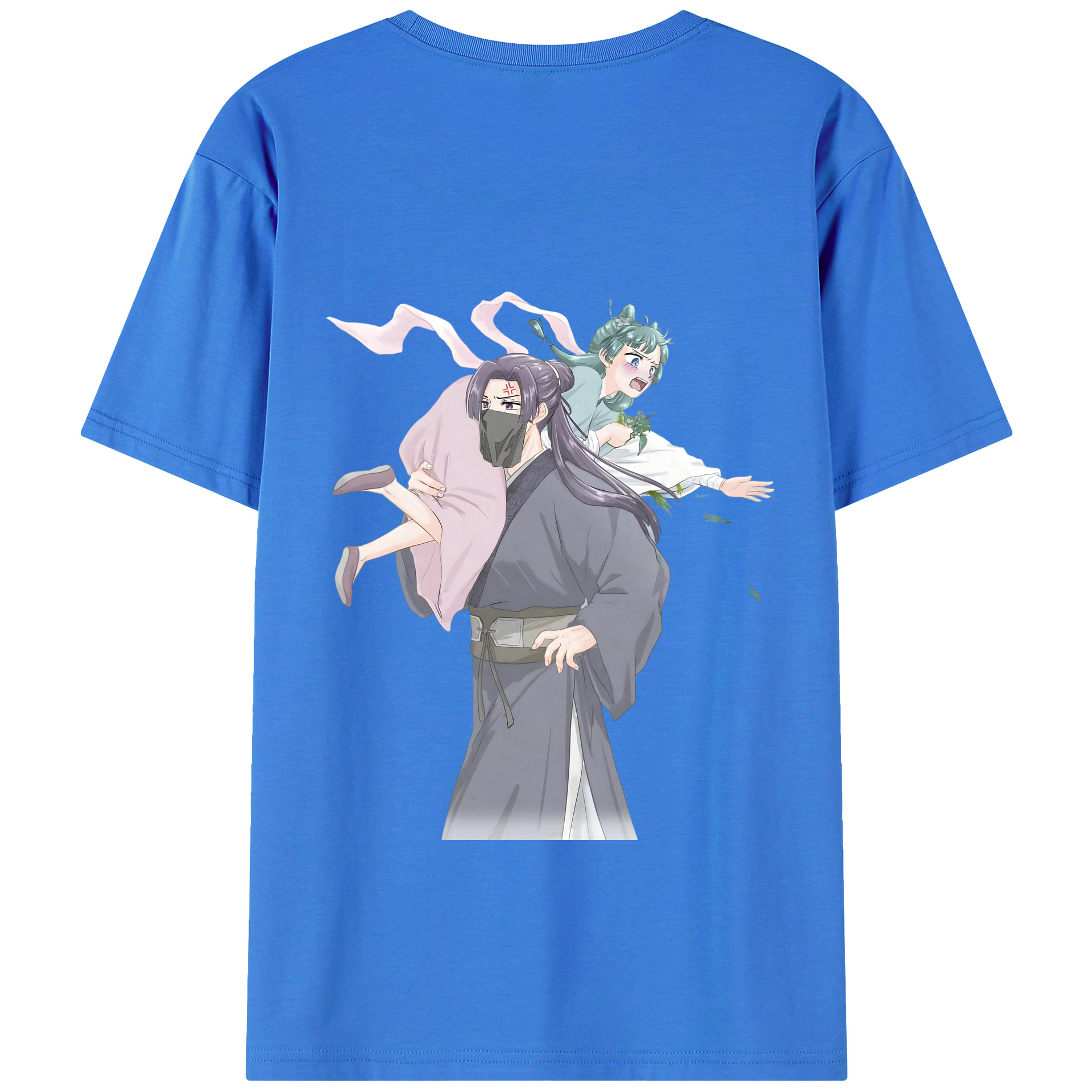 （画像用） 薬屋のひとりごと The Apothecary Diaries 綿100％ メンズ半袖Tシャツ（バックプリント） 通気性
