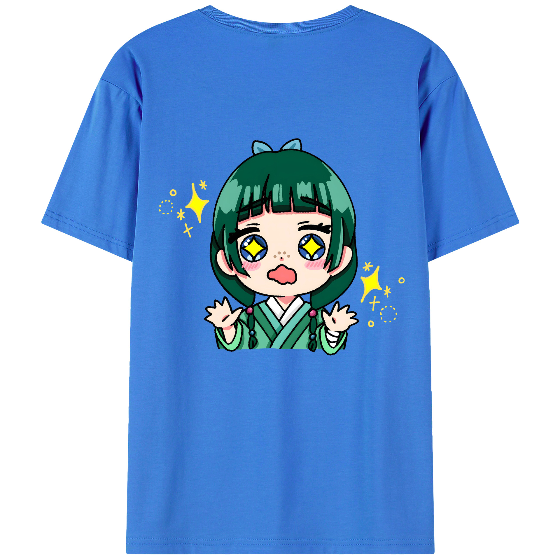 （画像用） 薬屋のひとりごと The Apothecary Diaries 綿100％ メンズ半袖Tシャツ（バックプリント） 通気性