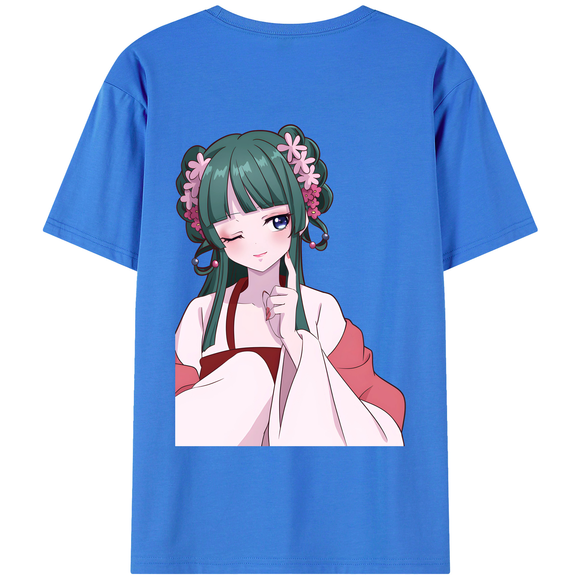 （画像用） 薬屋のひとりごと The Apothecary Diaries 綿100％ メンズ半袖Tシャツ（バックプリント） 通気性