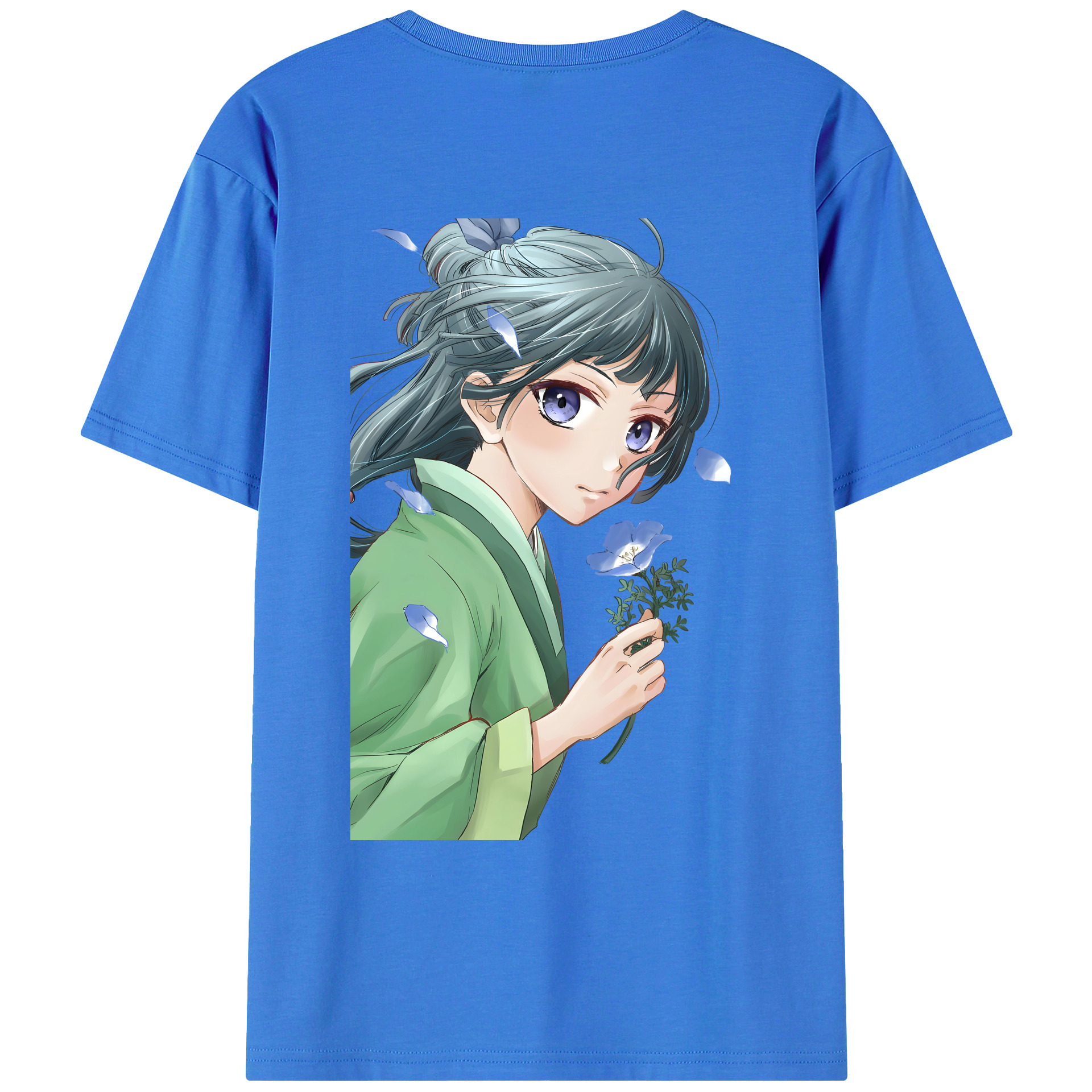 （画像用） 薬屋のひとりごと The Apothecary Diaries 綿100％ メンズ半袖Tシャツ（バックプリント） 通気性