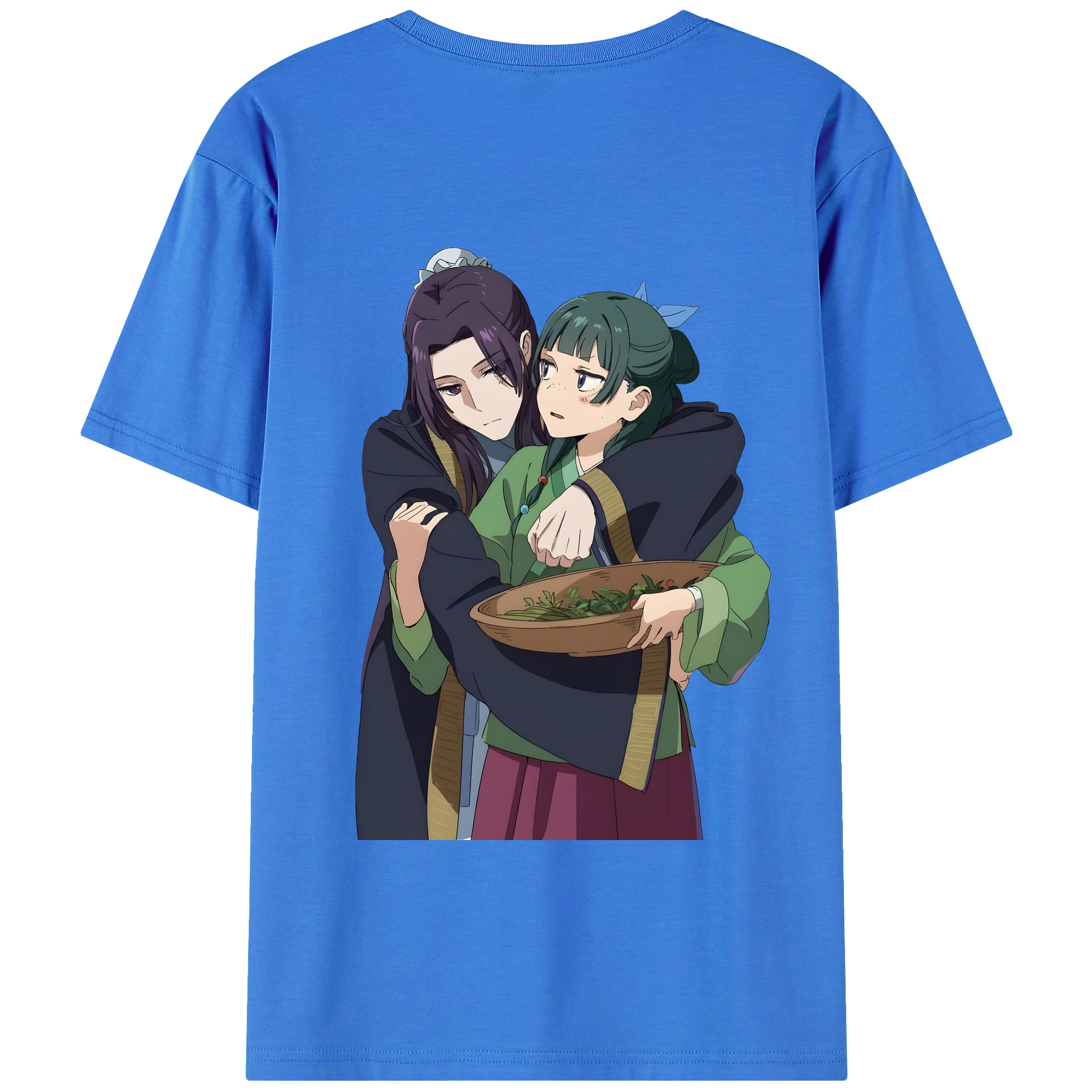 （画像用） 薬屋のひとりごと The Apothecary Diaries 綿100％ メンズ半袖Tシャツ（バックプリント） 通気性