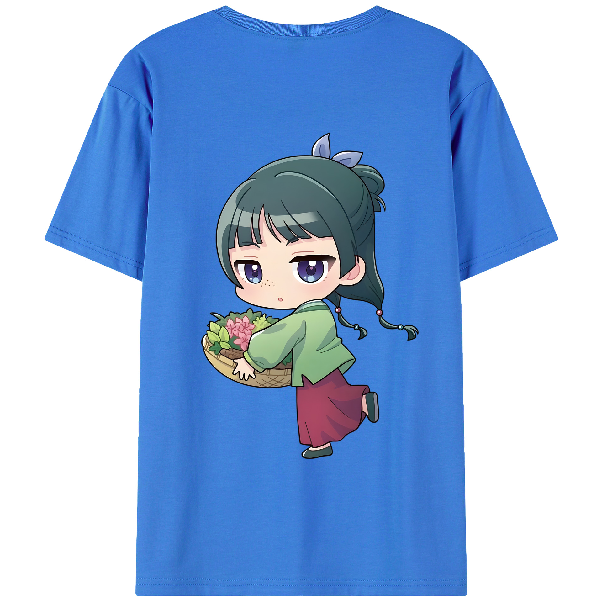 （画像用） 薬屋のひとりごと The Apothecary Diaries 綿100％ メンズ半袖Tシャツ（バックプリント） 通気性
