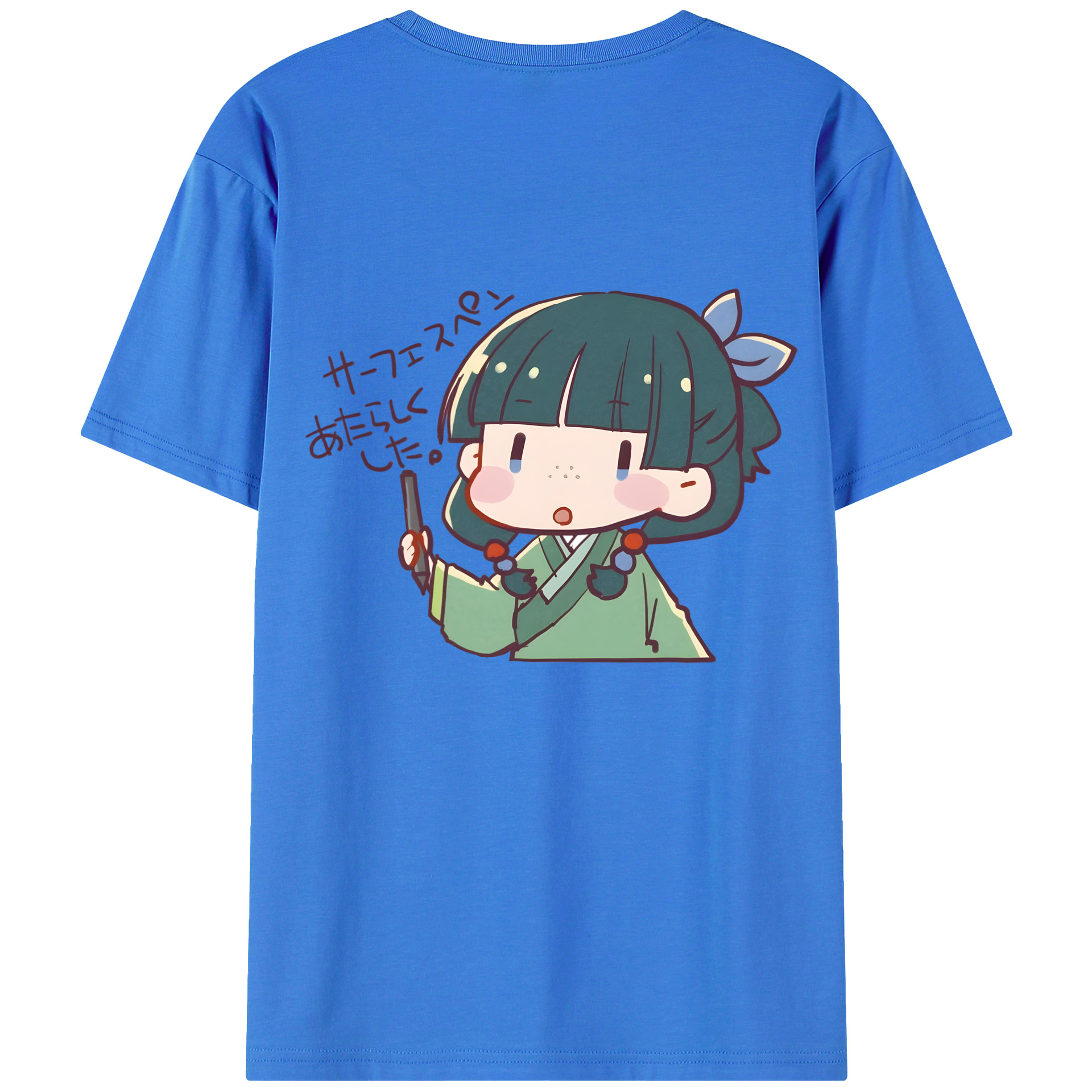 （画像用） 薬屋のひとりごと The Apothecary Diaries 綿100％ メンズ半袖Tシャツ（バックプリント） 通気性