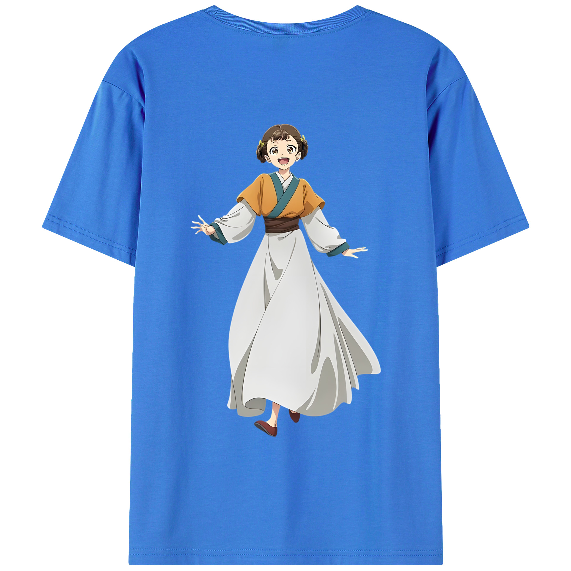 （画像用） 薬屋のひとりごと The Apothecary Diaries 綿100％ メンズ半袖Tシャツ（バックプリント） 通気性